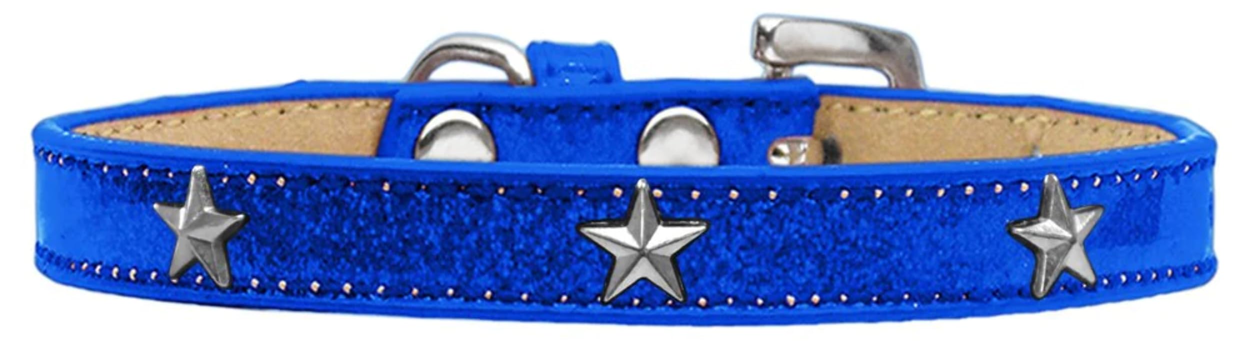 Dog, Puppy & Pet Widget Ice Cream Collar, Silver Star Gold 20
