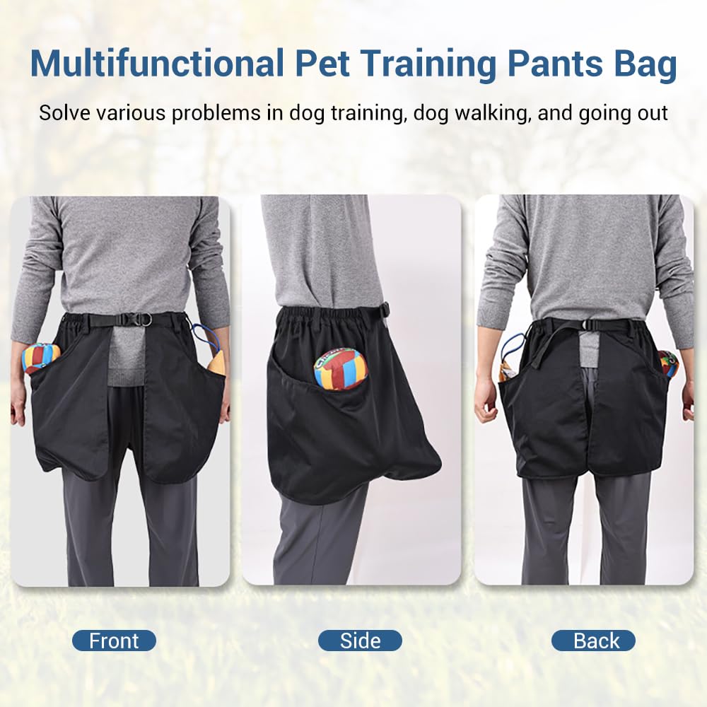 DONGKER Dog Trainer Treat Pouch,Adjustable Dog Waist Pouch Apron for Men Women Gardening Work