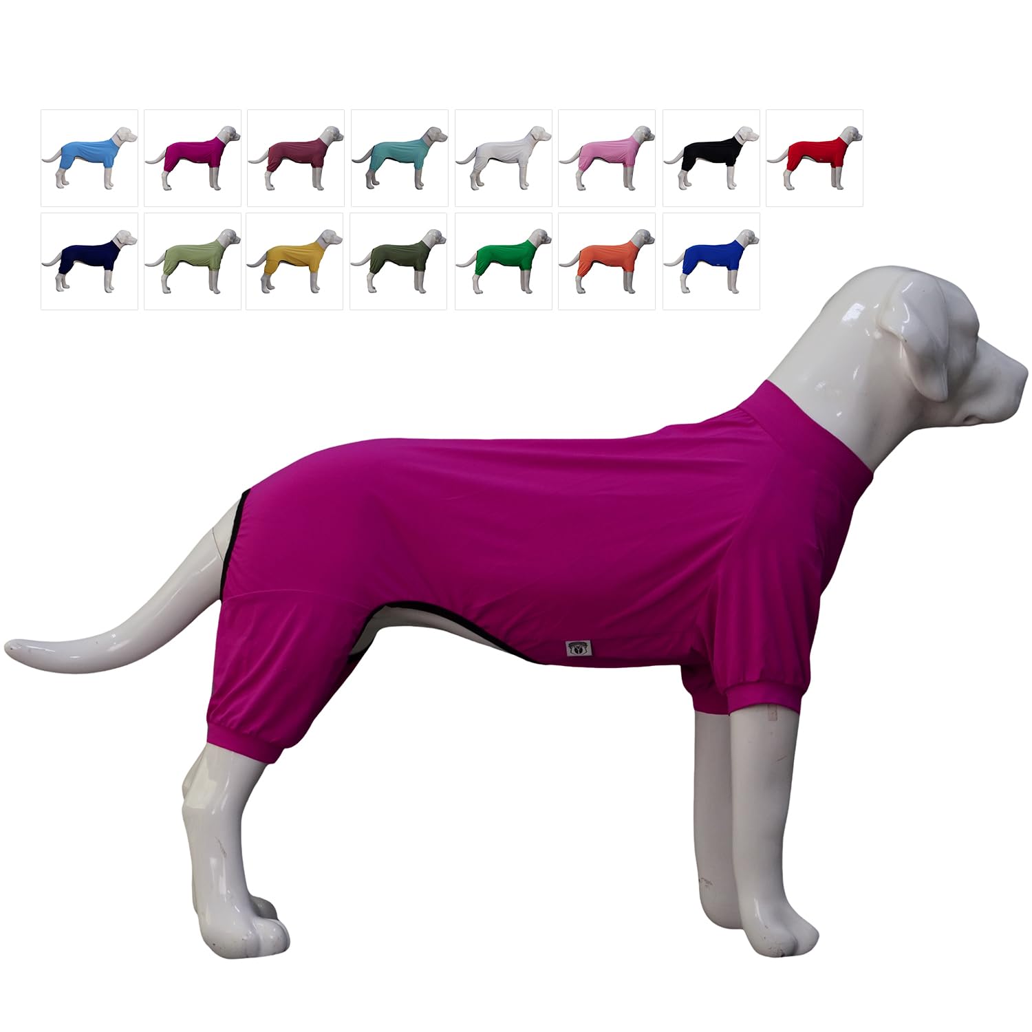Lovelonglong Dog Jumpsuit With Uv Protection And Quick-Dry Fabric For Spring Summer Pet Pajamas Purplish Red 3Xl