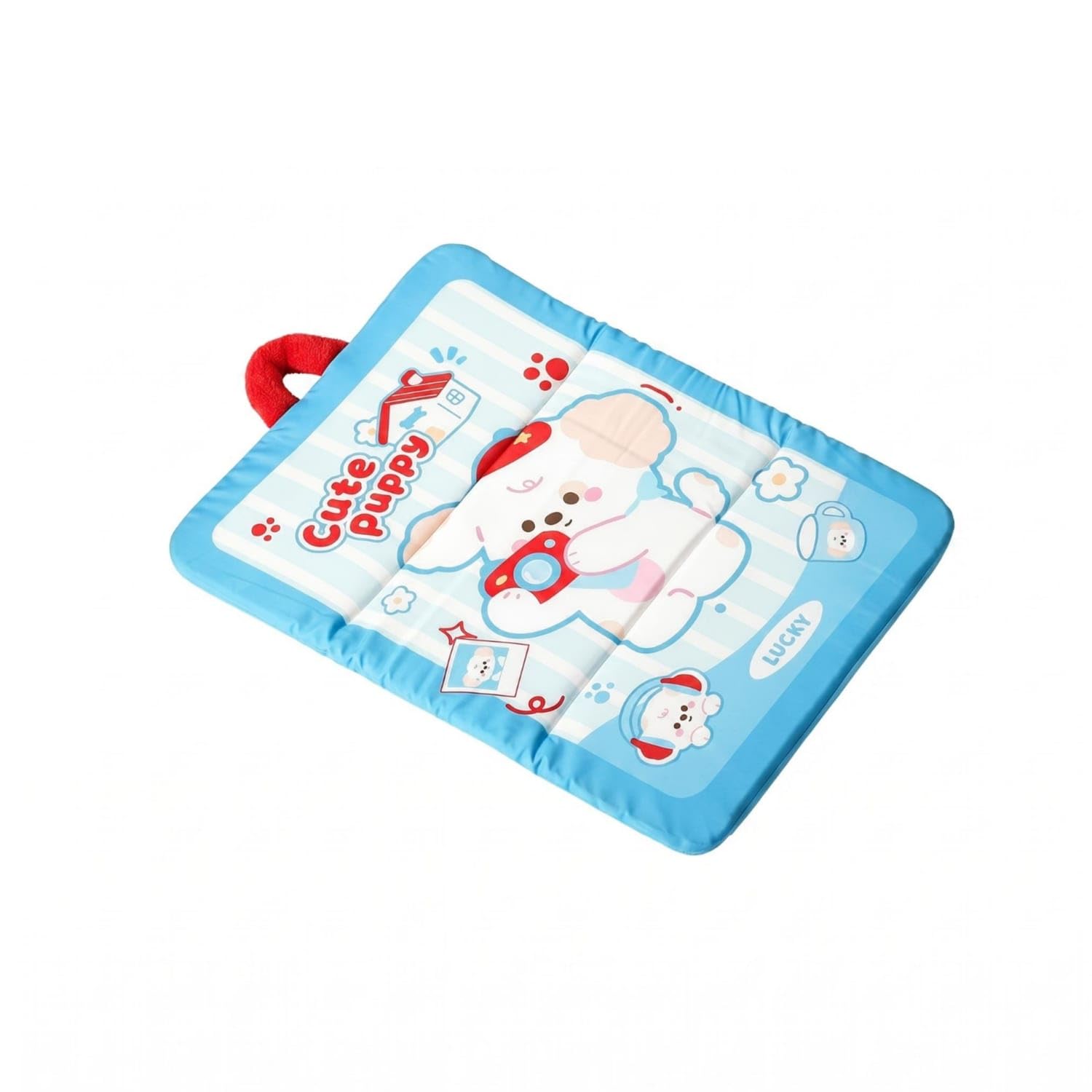 MYADDICTION DoubleSided Dog Cooling Mat WearResistant Pet Cooling Mat Printed Cartoon Portable Floor Pad Cushioned for Sleepin