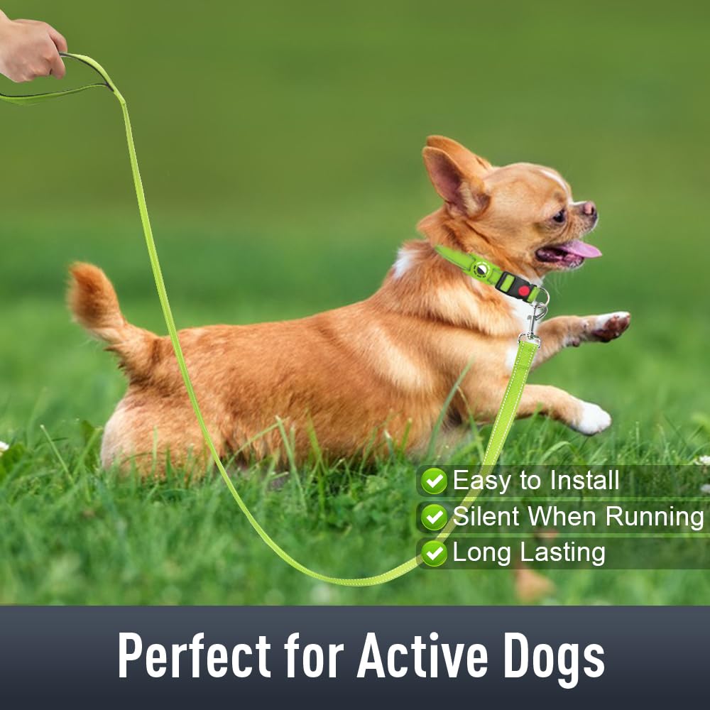 Erbine Airtag Dog Collar With Airtag Holder For Medium Dogs, Reflective, Soft Padded & Safety Locking Buckle, Nylon Pet Collars