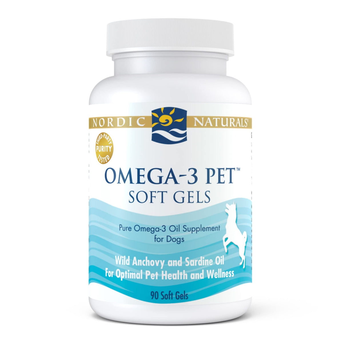 Nordic Naturals Omega-3 Pet, Unflavored - 90 Soft Gels - 330 Mg Omega-3 Per Soft Gel - Fish Oil For Dogs With Epa & Dha - Promotes Heart, Skin, Coat, Joint, & Immune Health