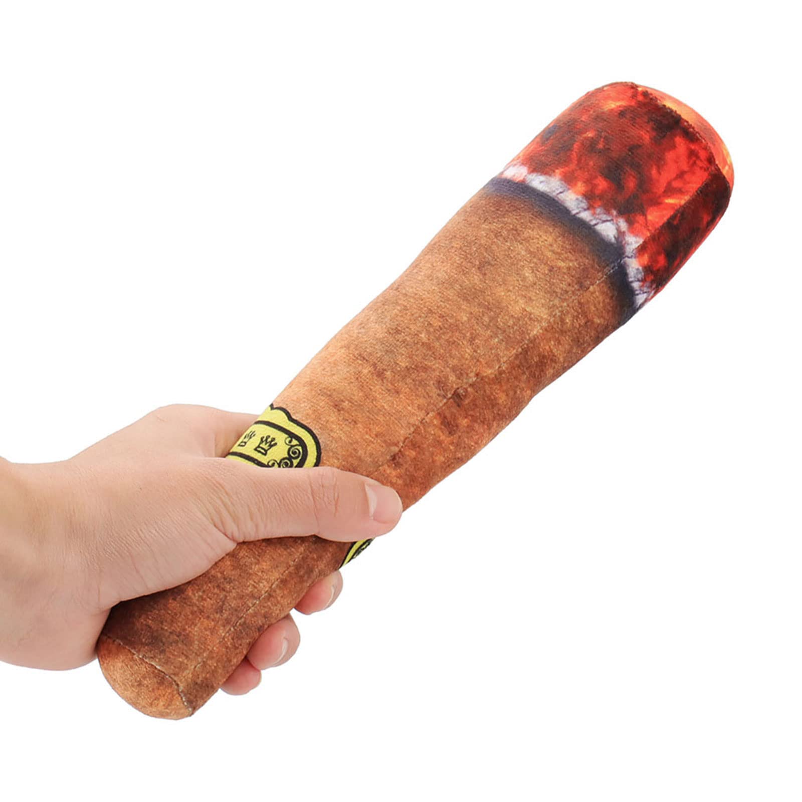 Squeaky Dog Toys, Funny Dog Toys Stuffed Plush Dog Toy, Cute Dog Birthday Gift Dog Chew Toys Pet Toys For Small Medium And Large Dogs(Cigar)