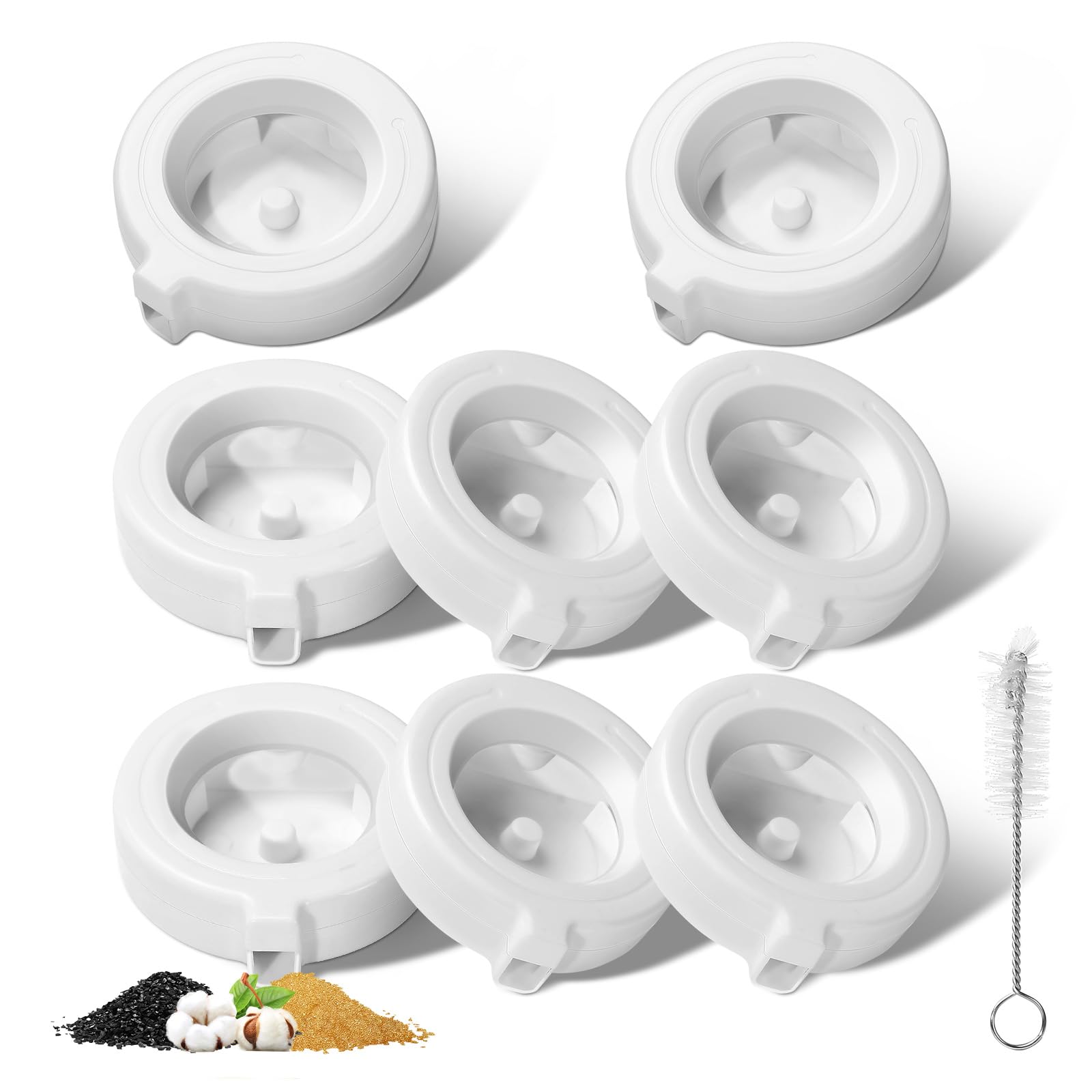 8 Pack Replacement Filters for 3.6L/4.6L/6L/8L Gravity Pet Water Dispenser, YOIHABV Dog Water Filter Replacement, Triple Filtrat