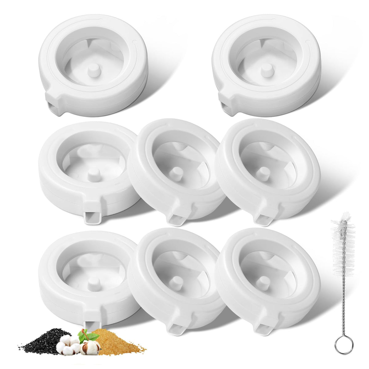 8 Pack Replacement Filters for 3.6L/4.6L/6L/8L Gravity Pet Water Dispenser, YOIHABV Dog Water Filter Replacement, Triple Filtrat