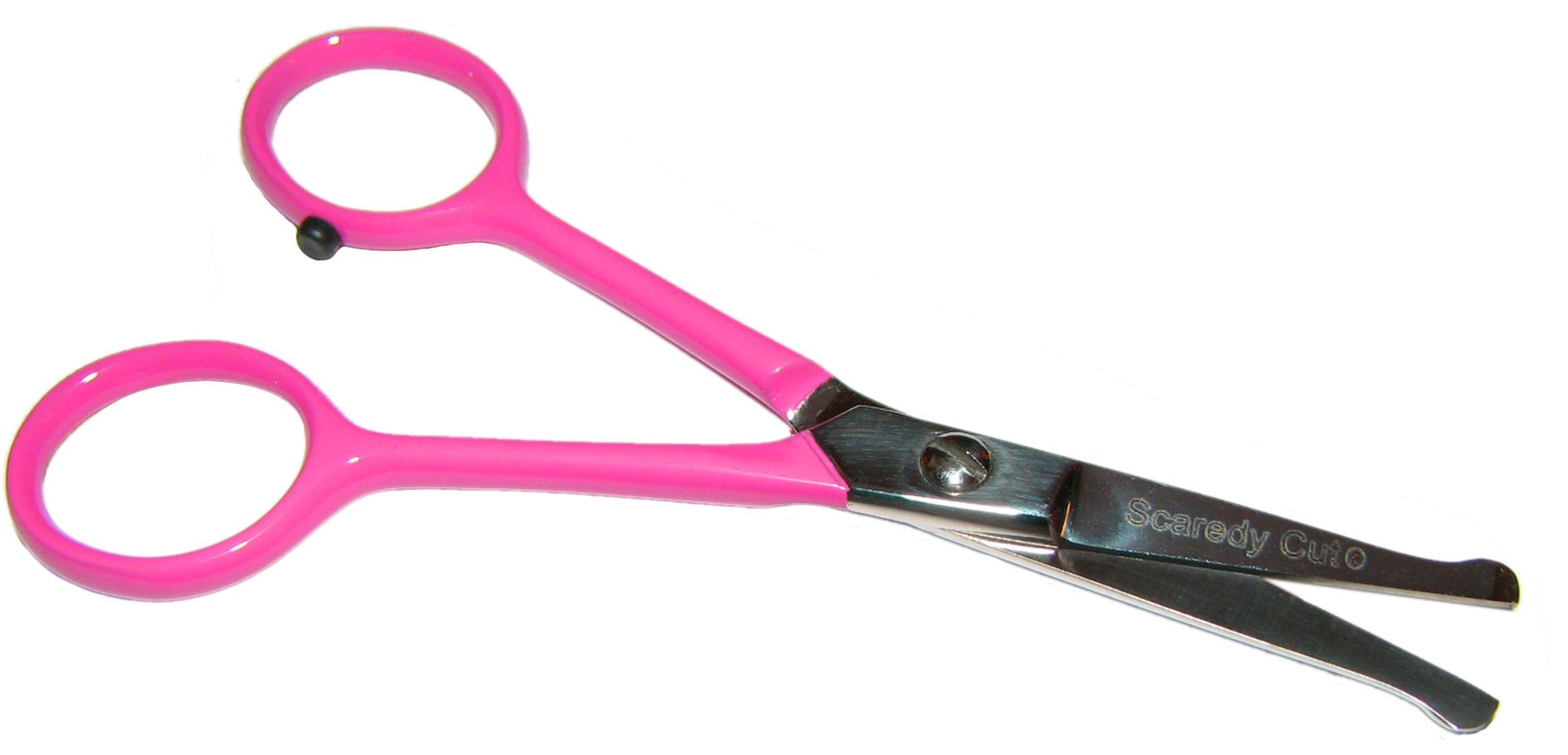 Tiny Trim 4.5' Ball-Tipped Scissor For Dog, Cat And All Pet Grooming - Ear, Nose, Face & Paw - Scaredy Cut'S Small Safety Scissor
