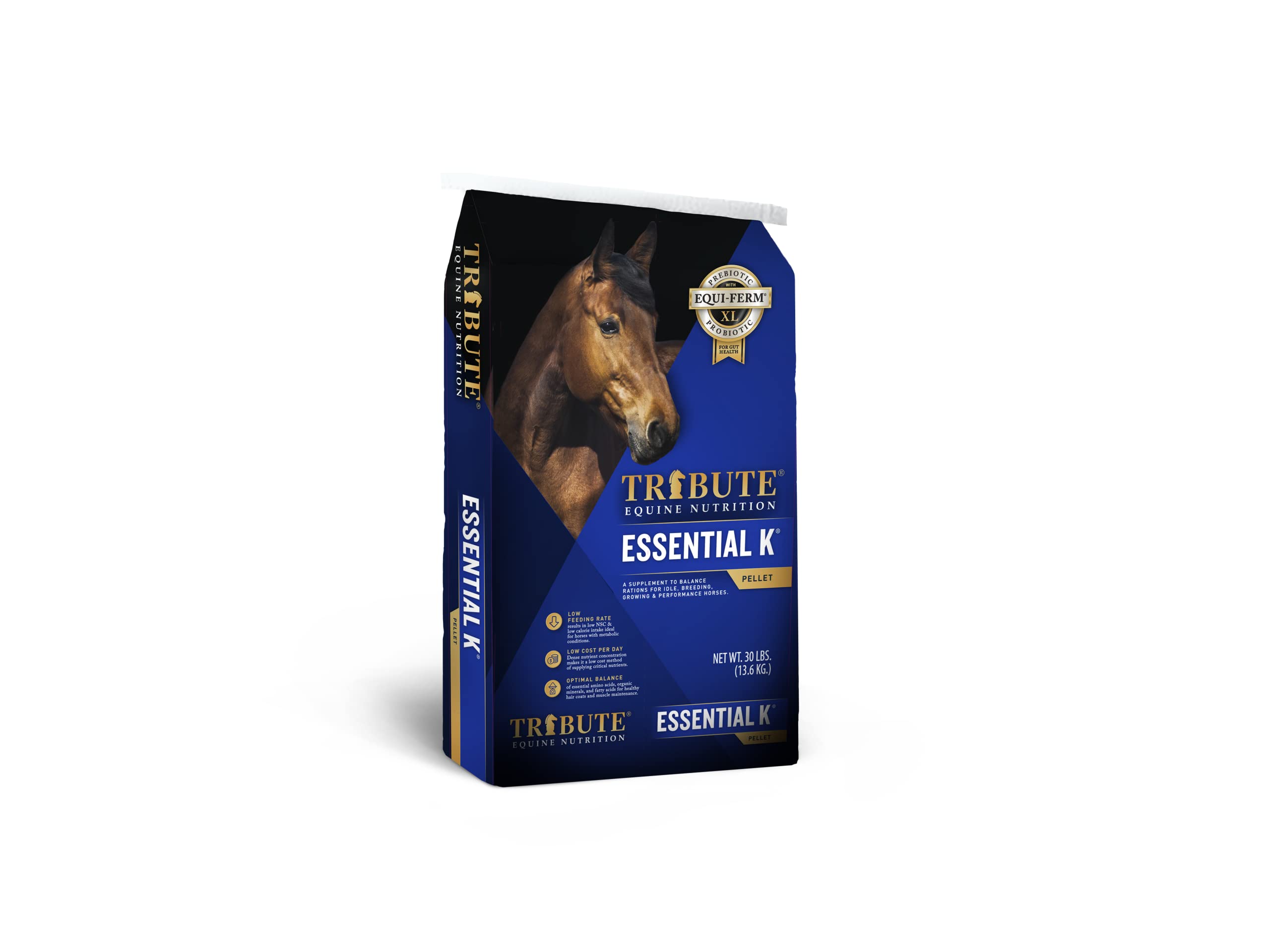 TRIBUTE Essential K Ration Balancer for Horses, 30 lb Bag