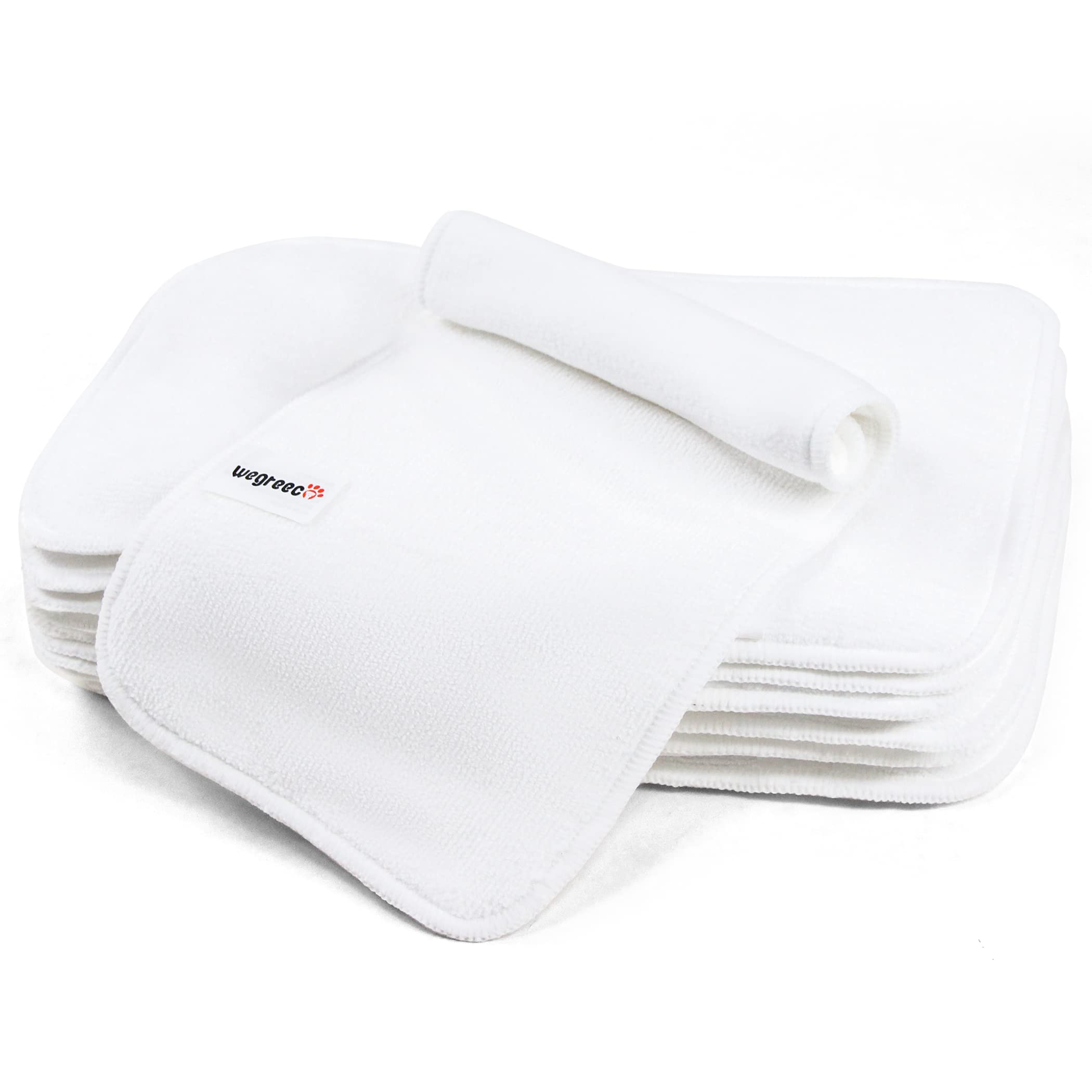 Wegreeco Dog Diaper Pads - Bundle of 10 - (Female Medium, 3.54 x5.5.)