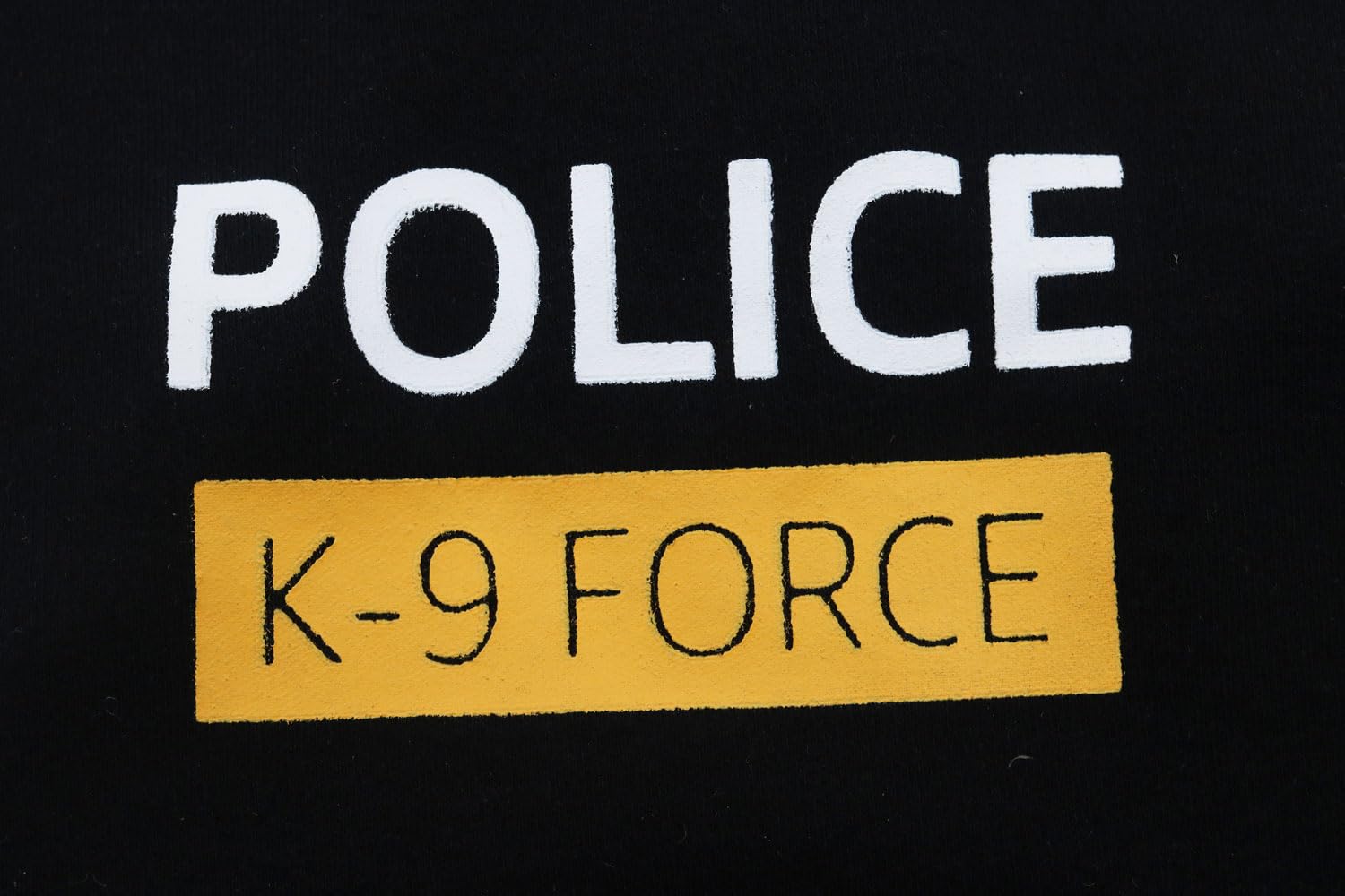 Cute Lighweight Cotton Police Dog T Shirt Small Medium Large Dogs Shirts With Police K9 Force Printed, Large