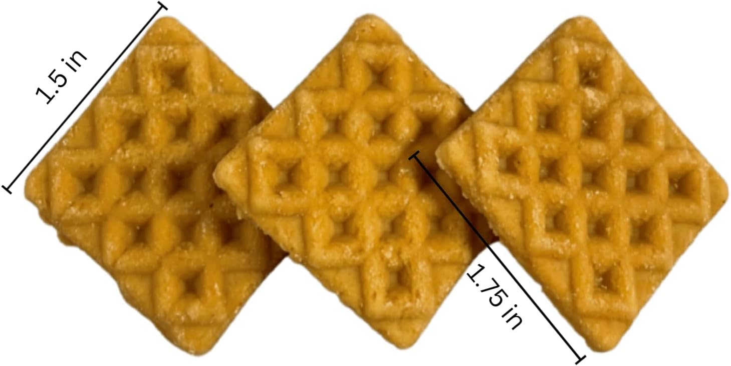 Farmland Traditions Chicken & Waffle Bites, Gluten-Free Dog Treats, Made in USA for All Breeds & Sizes, 6 Oz Bag