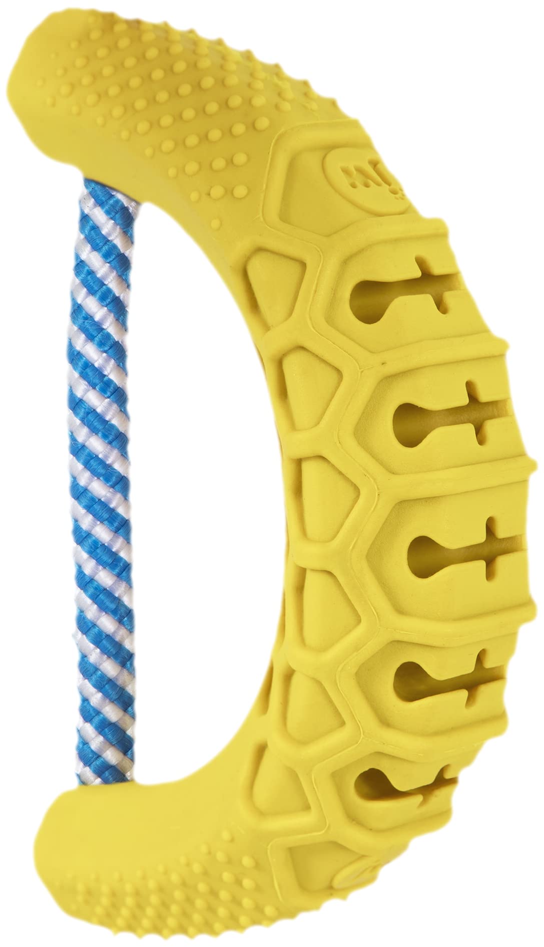 JW Pet CHEW-EE Dental Dog Chew Toy; Cleans Your Pets Teeth and Gums As They Play; Add Their Favorite Flavors, Banana,Yellow