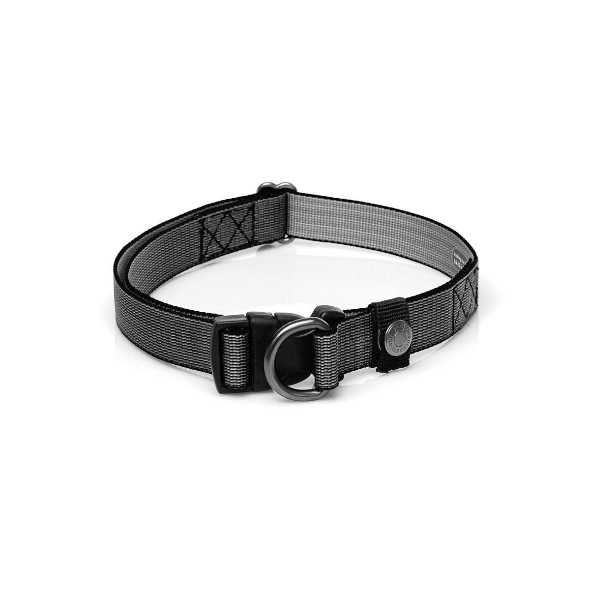 Sleepypod Locking Martingale Collar (Medium, Charcoal Gray)