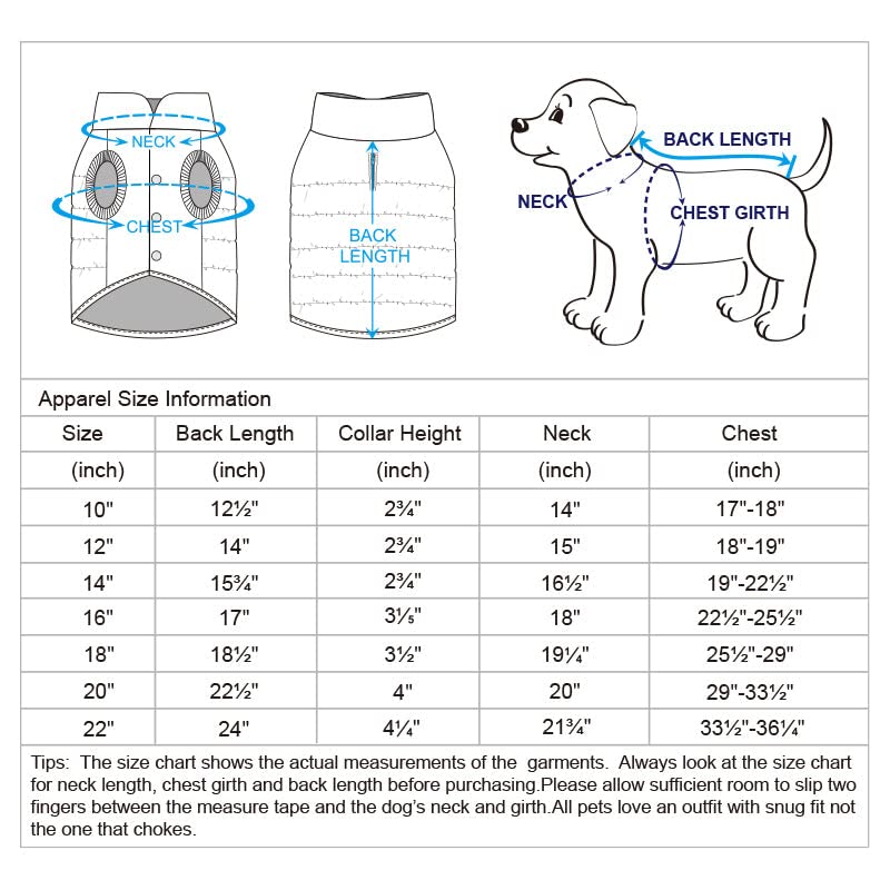 Blueberry Pet Cozy & Comfy Windproof Lightweight Quilted Fall Winter Glossy Dog Puffer Jacket In Deep Rouge, Back Length 18.5', Size 18, Warm Coat For Large Dogs