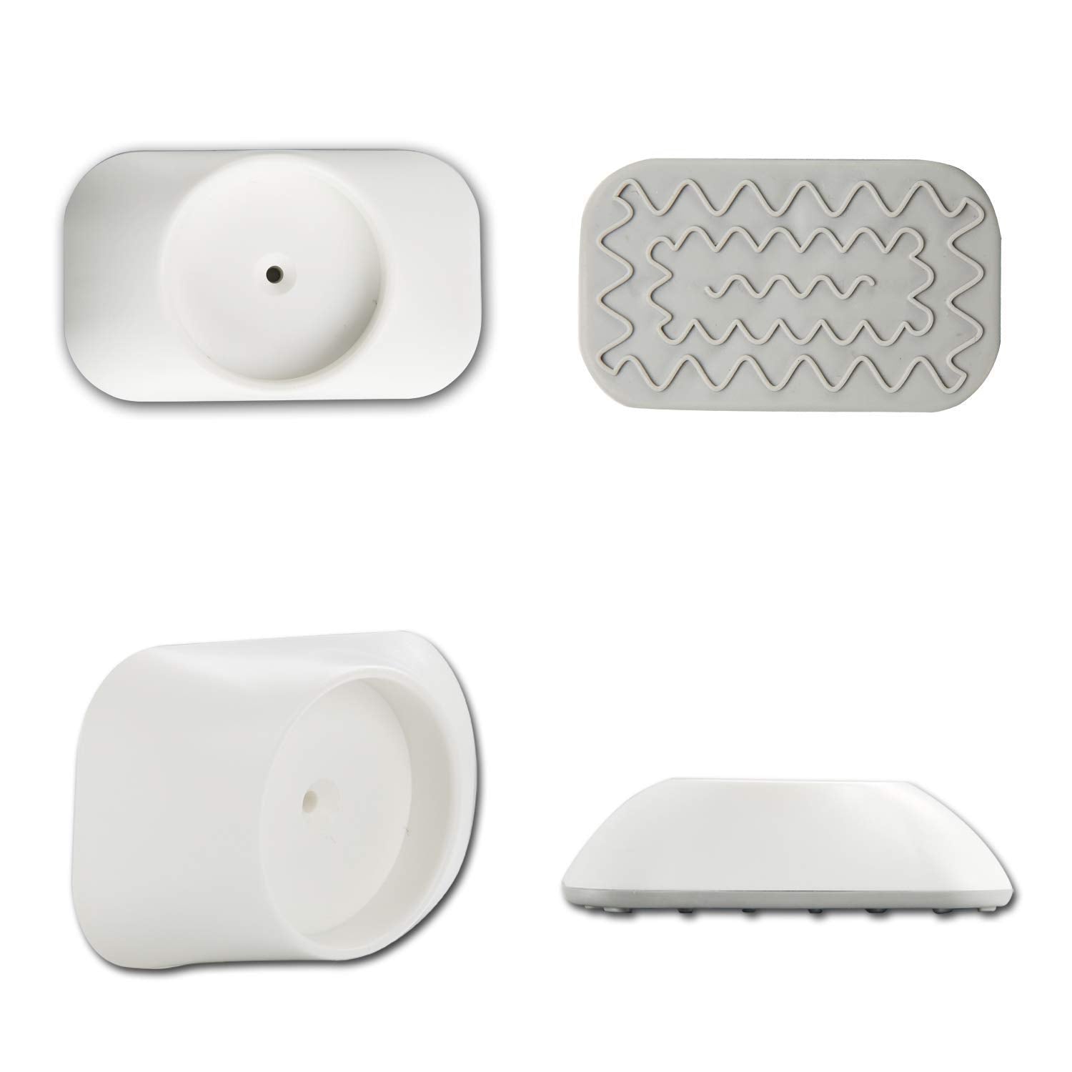 Baby Gates Wall Pads (4 Pack Guard) Safety Indoor Gate Wall Bumpers Protector - Improved Small Compact Wall Cups Saves Trim & Paint - Dog Pet Child Kid Walk Through Pressure Mounted Gates Guard