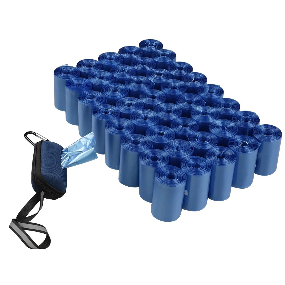 Fiazony 1400 Counts 40 Roll Dog Poop Bags Dog Waste Bags With Dispenser, Blue