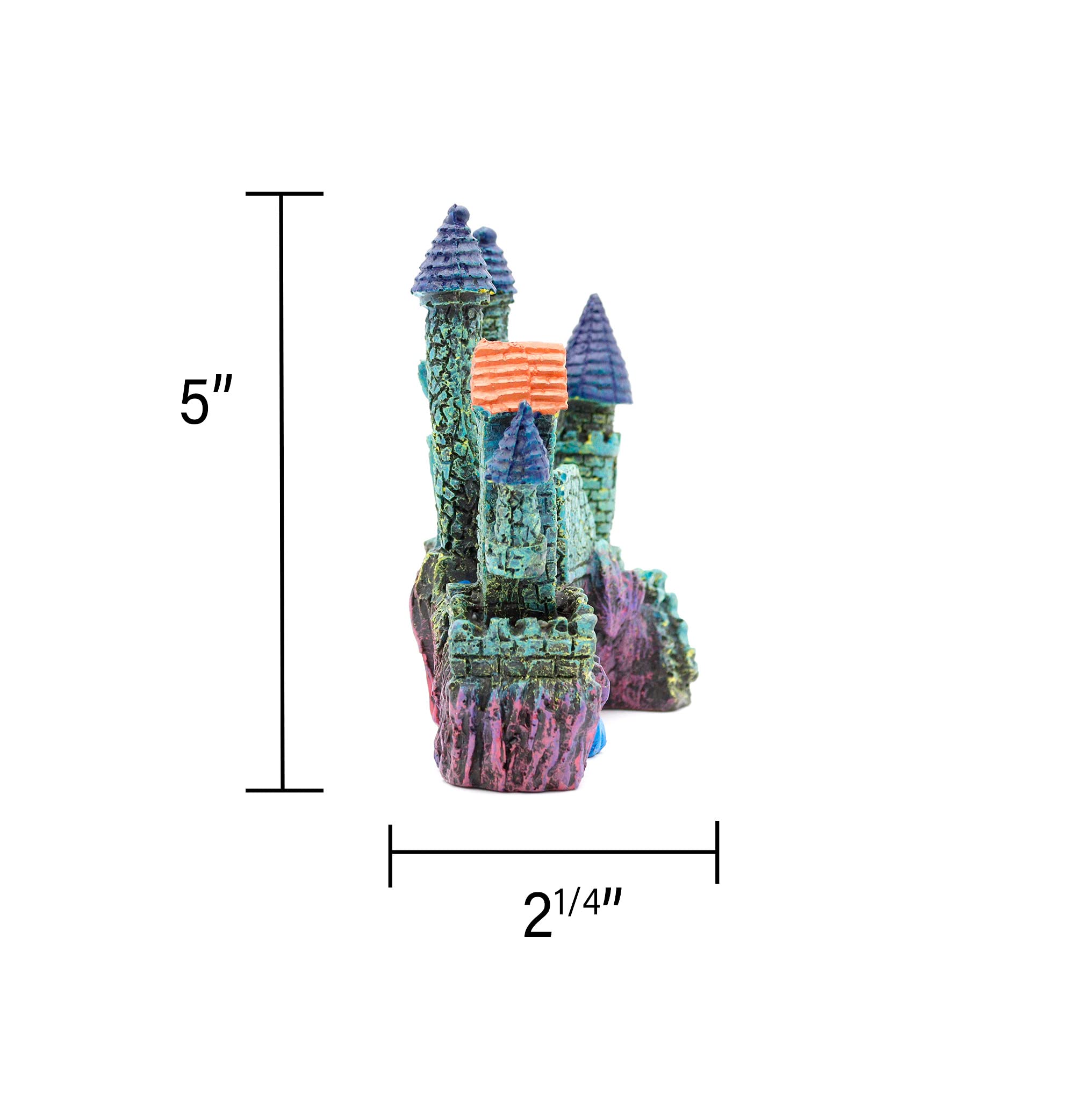 Nw Wholesaler 5 Inch Aquarium Castle Decoration - Fish Hideaway Cave For Fish Tanks