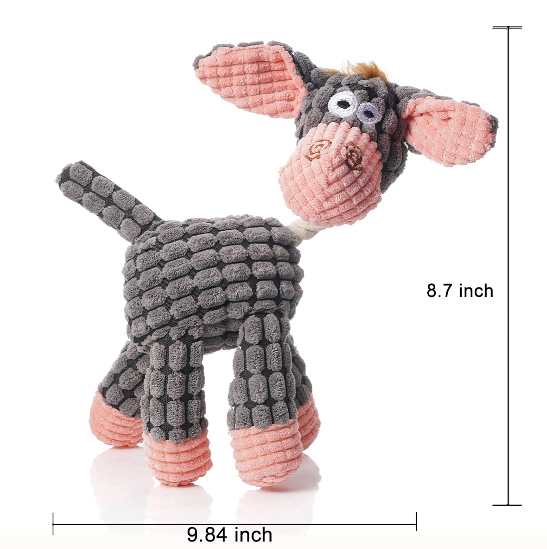 Zagrine Squeaky Plush Dog Toys Pack For Puppy, 3 Pack Stuffed Animal Plush Chew Toys With Squeakers, Cute Soft Dog Toys For Teet
