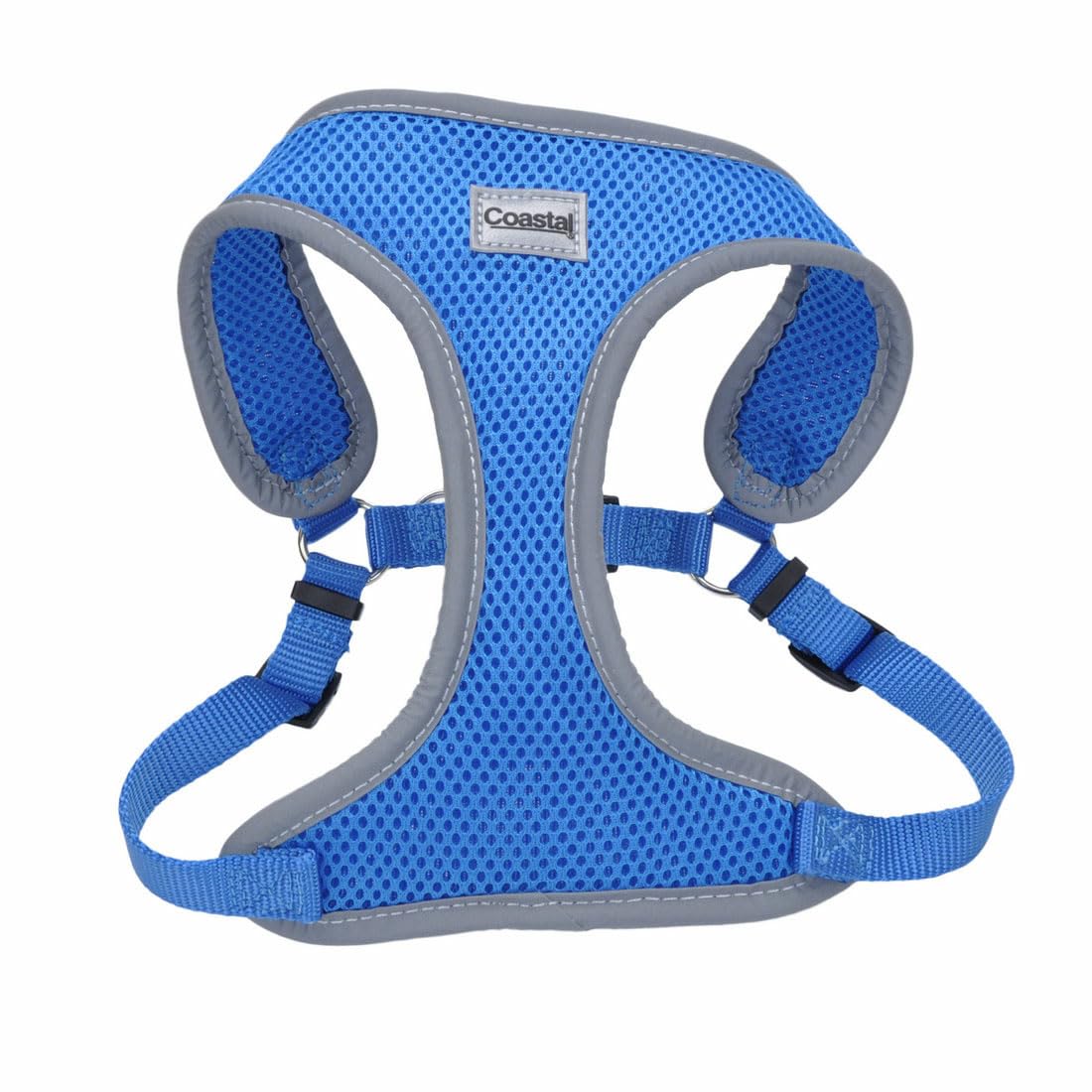 Coastal Pet Comfort Soft Reflective Wrap Adjustable Dog Harness - No-Pull Dog Harness For Small & Large Dogs - Blue Lagoon - 5/8' X 16'–19'