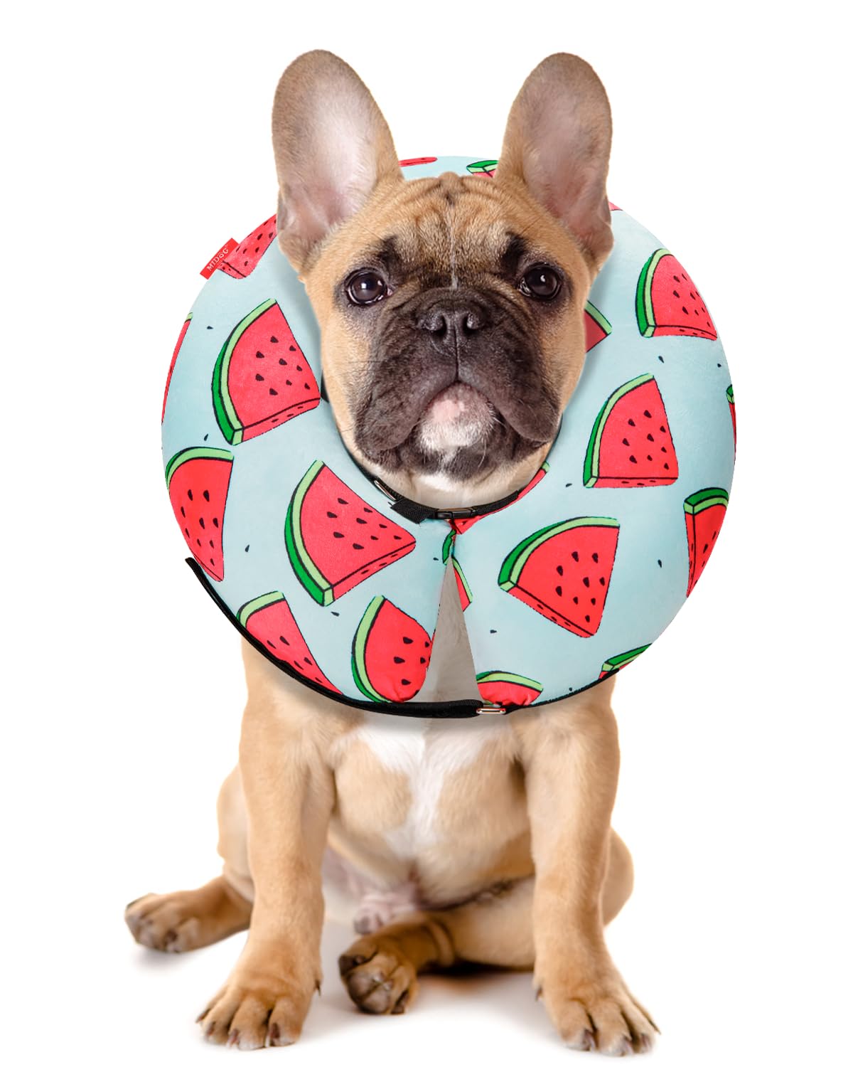 Dog Cone Collar For Small Medium Large Dogs For After Surgery, Pet Inflatable Neck Donut Collar Soft Protective Recovery Cone For Dogs And Cats - Alternative E Collar Does Not Block Vision - Cyan,M