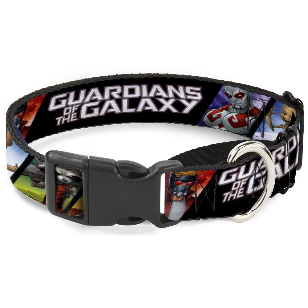 Dog Collar Martingale Guardians Of The Galaxy 5 Character Pose Blocks 13 To 18 Inches 1.5 Inch Wide
