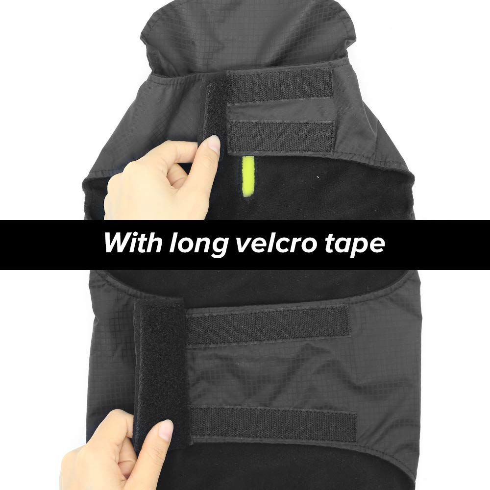Vizpet Dog Raincoat Waterproof Coats,Dog Jacket High Visibility Warm Vest Dog Clothes for Small Medium Large Dogs(Green-M)