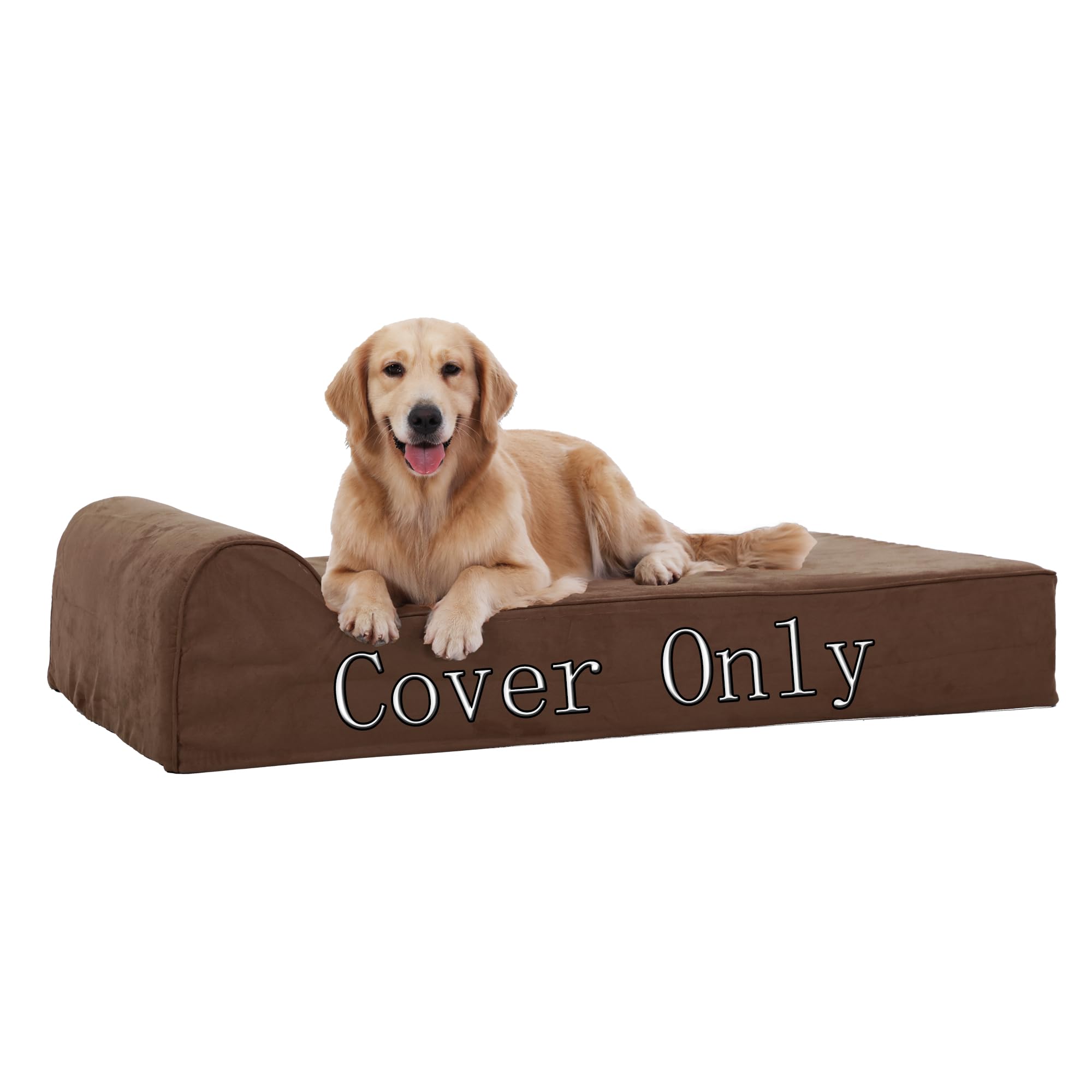 Rainmr Dog Beds For Giant Dogs, Waterproof 7'' Memory Foam Human Size Dog Bed, Orthopedic Dog Bed With Washable Removable Cover,