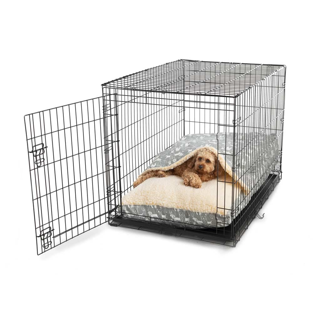 Snoozer Luxury Cozy Cave Crate Pet Bed, Large - Pedigree Storm