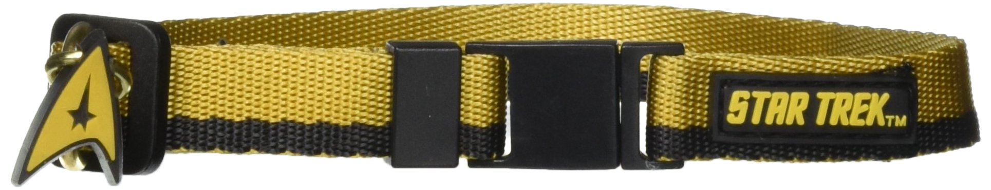 Crowded Coop Star Trek Uniform Cat Collar - Gold