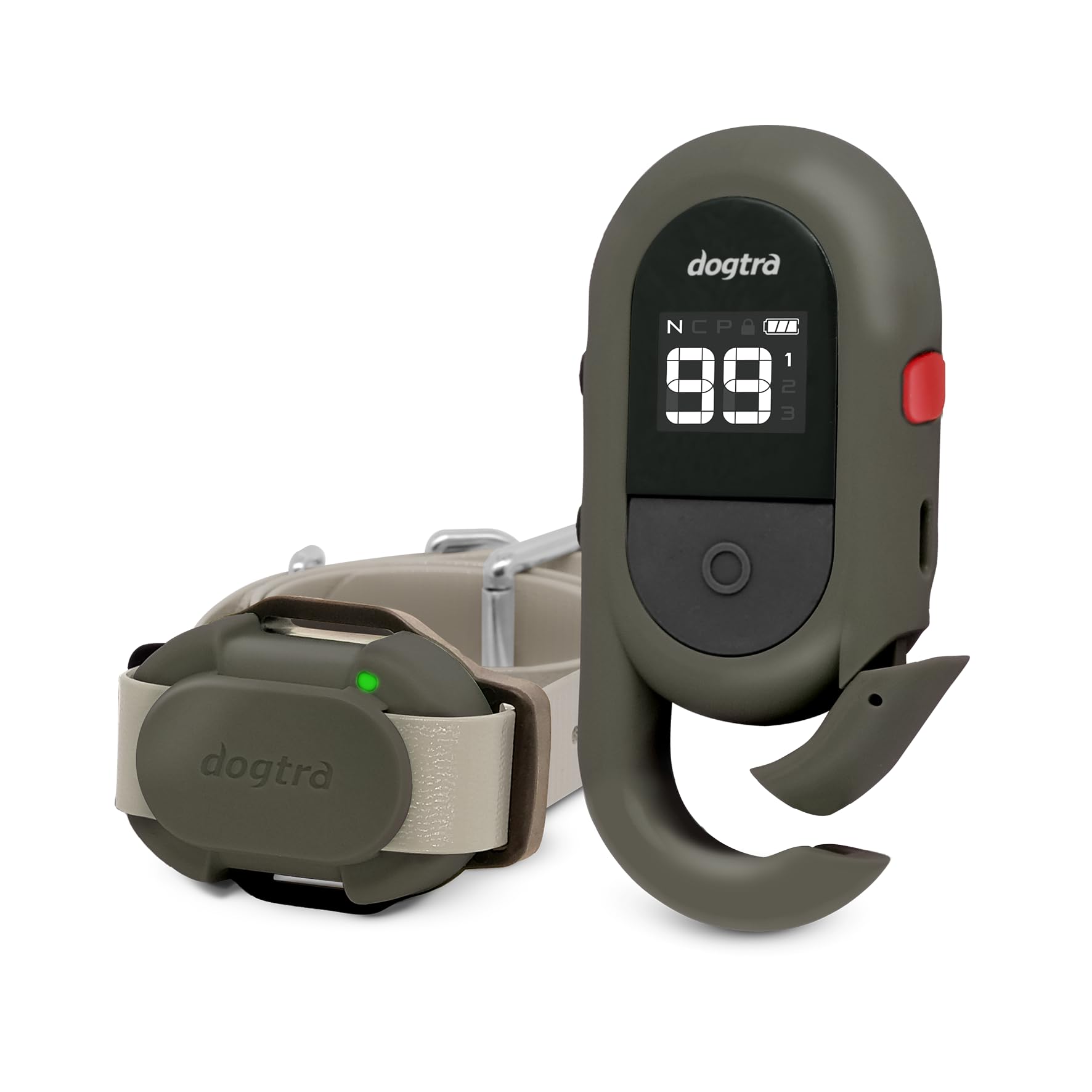 Dogtra Cue Gen 2 Grey - Customizable E-Collar For Dogs Training Collar With Remote - Easy, Safe, Beginner-Friendly Design - 99 L