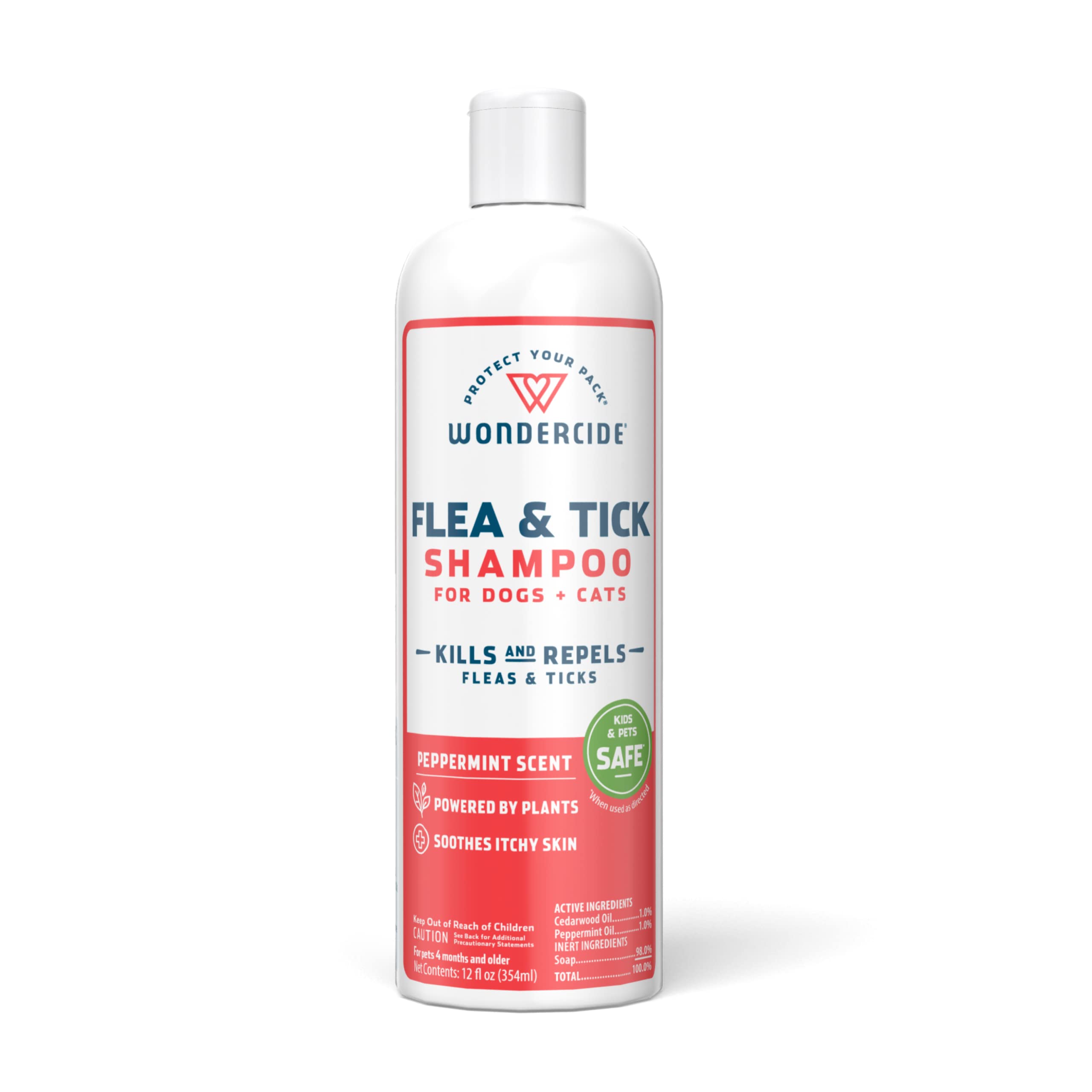 Wondercide - Flea & Tick Shampoo For Dogs And Cats - Flea And Tick Killer Treatment With Natural Essential Oils - For Pets Over 