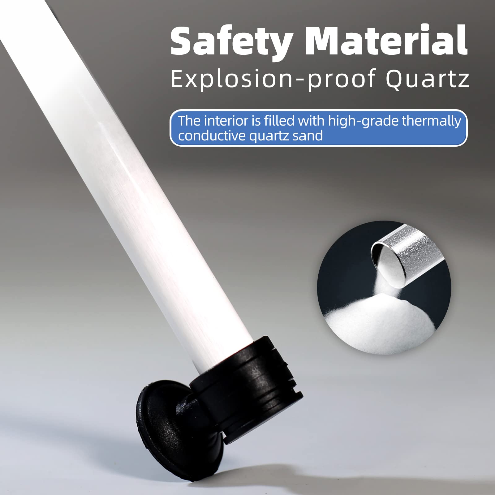 Boxtech Aquarium Heater 50W, Submersible Fish Tank Thermostat Proof Explosion And Auto Digital Control, With Heat-Resistant Quartz Made For 5-15 Gallon