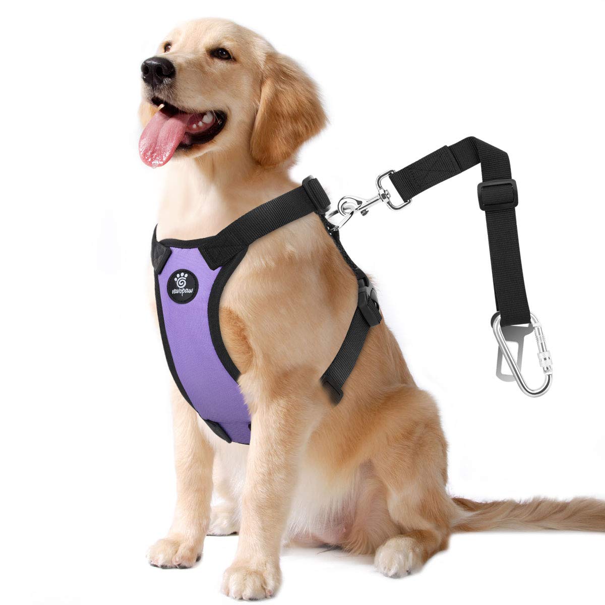 Vavopaw Dog Seat Belt, Safety Vest Dog Car Harness With Adjustable Buckle Dog Seat Belt For Vehicle Nylon Pet Safety Seat Belts 