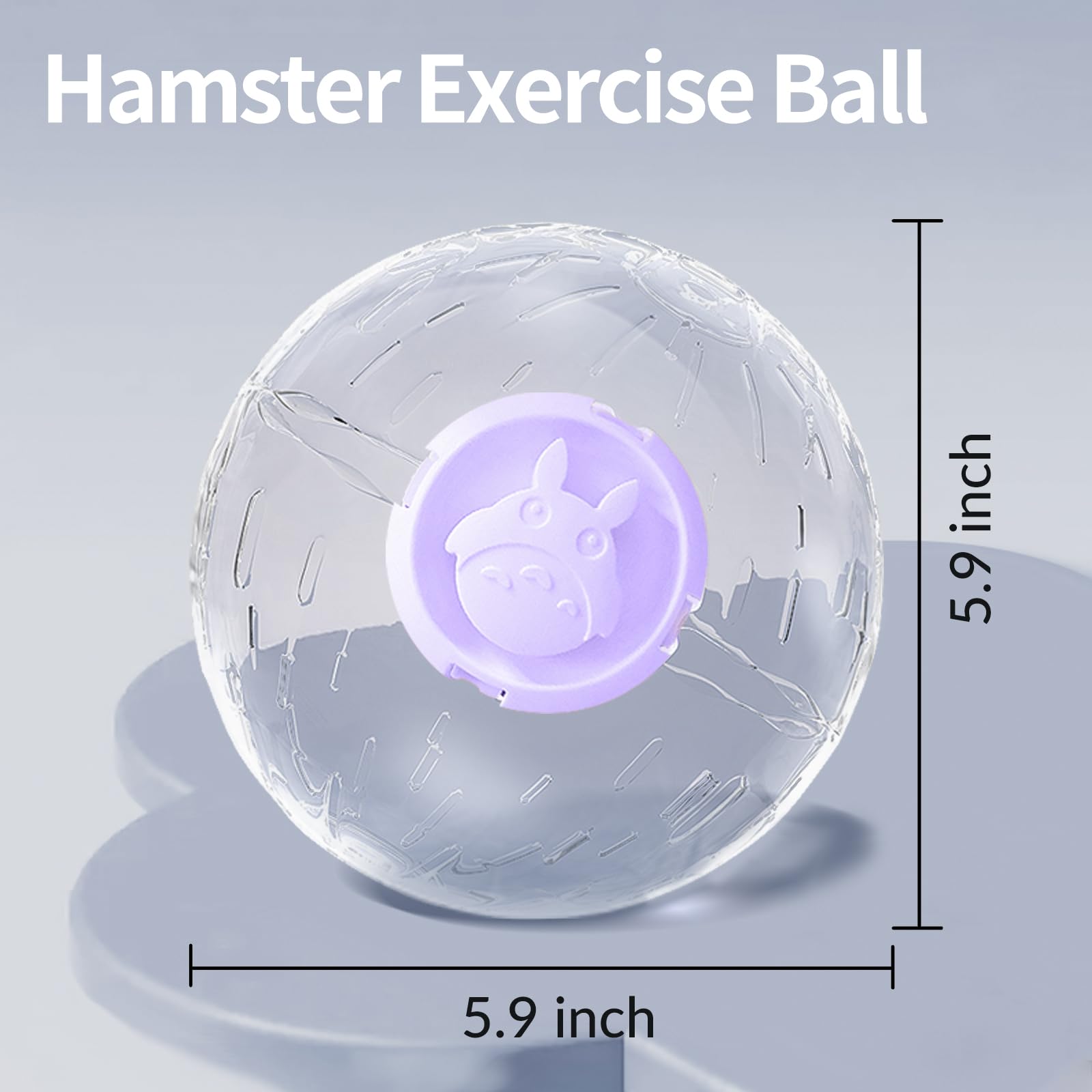 5.9 Inch Hamster Ball, Exercise Toys, Running Ball, Clear Plastic Balls, Large Space, Easy To Clean, Hamster Cage Accessories, F