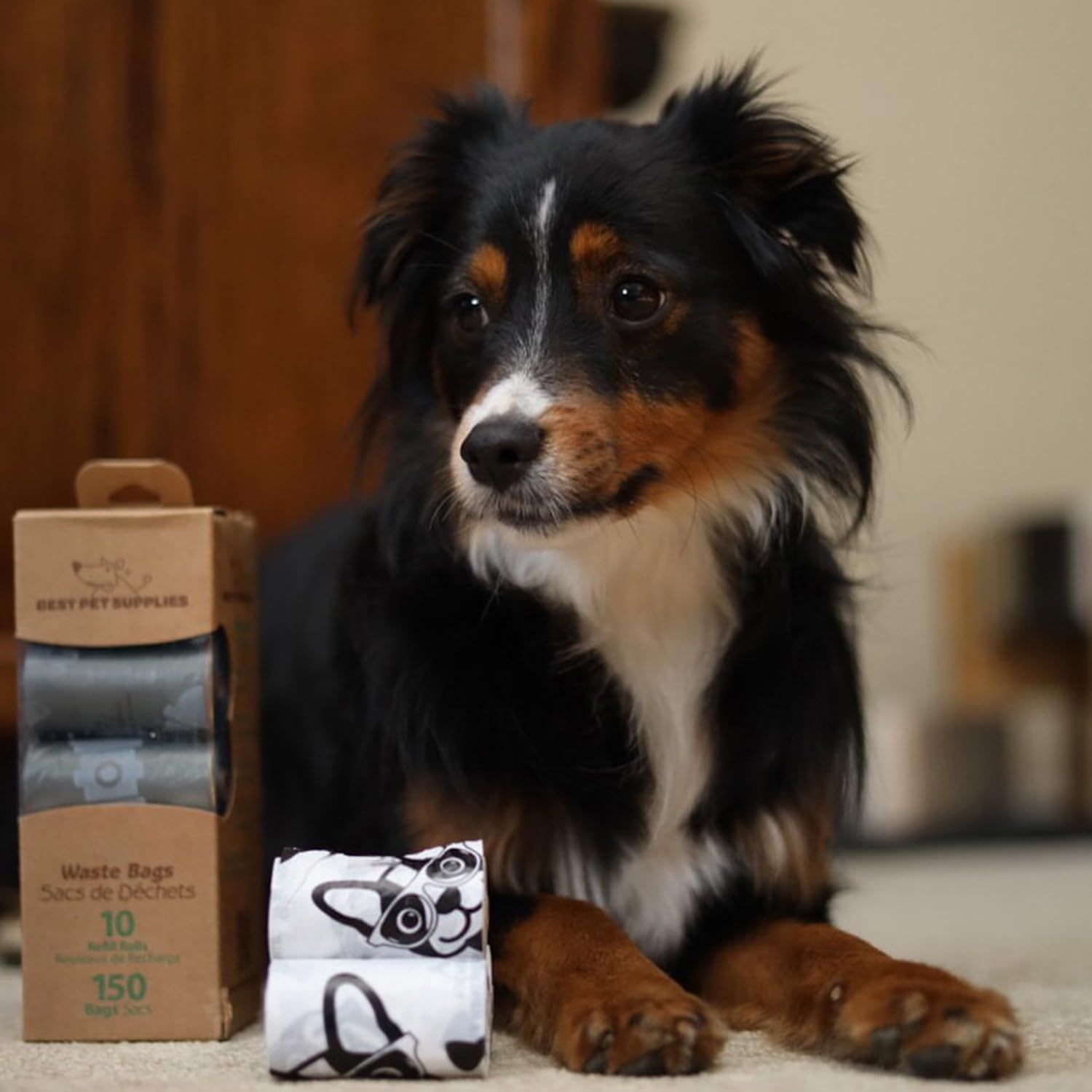 Best Pet Supplies Dog Poop Bags (150 Bags) For Waste Refuse Cleanup, Doggy Roll Replacements For Outdoor Puppy Walking And Trave