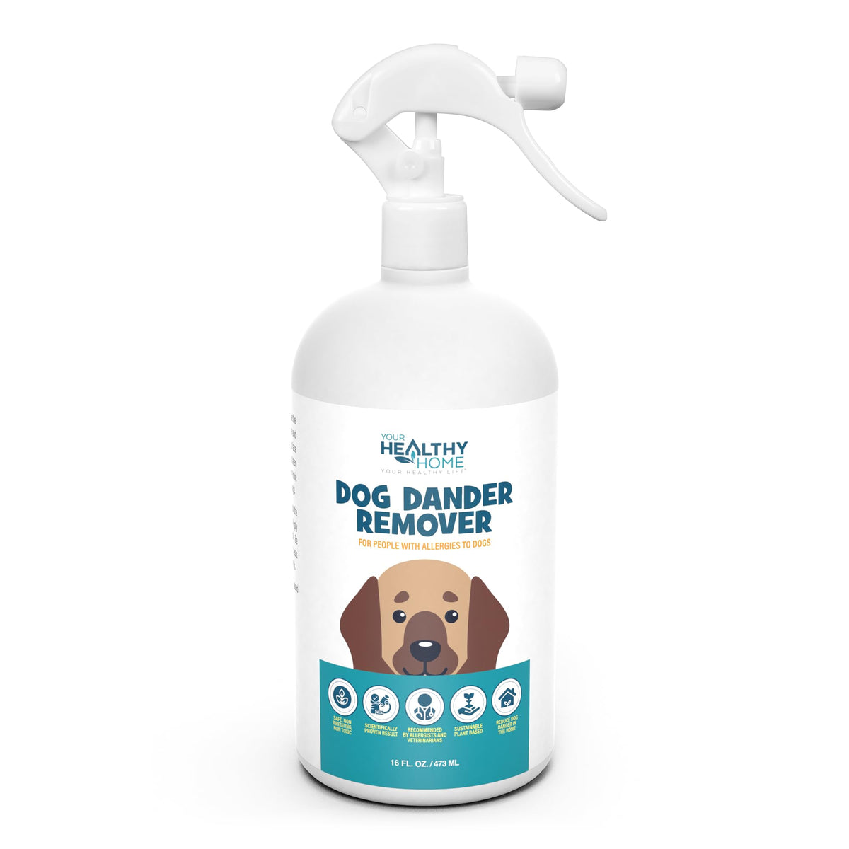 Yourhealthyhome Dog Dander Remover & Allergy Relief Spray|All Natural Effective Treatment For Dog Allergies| Aloe Vera Free, Cru