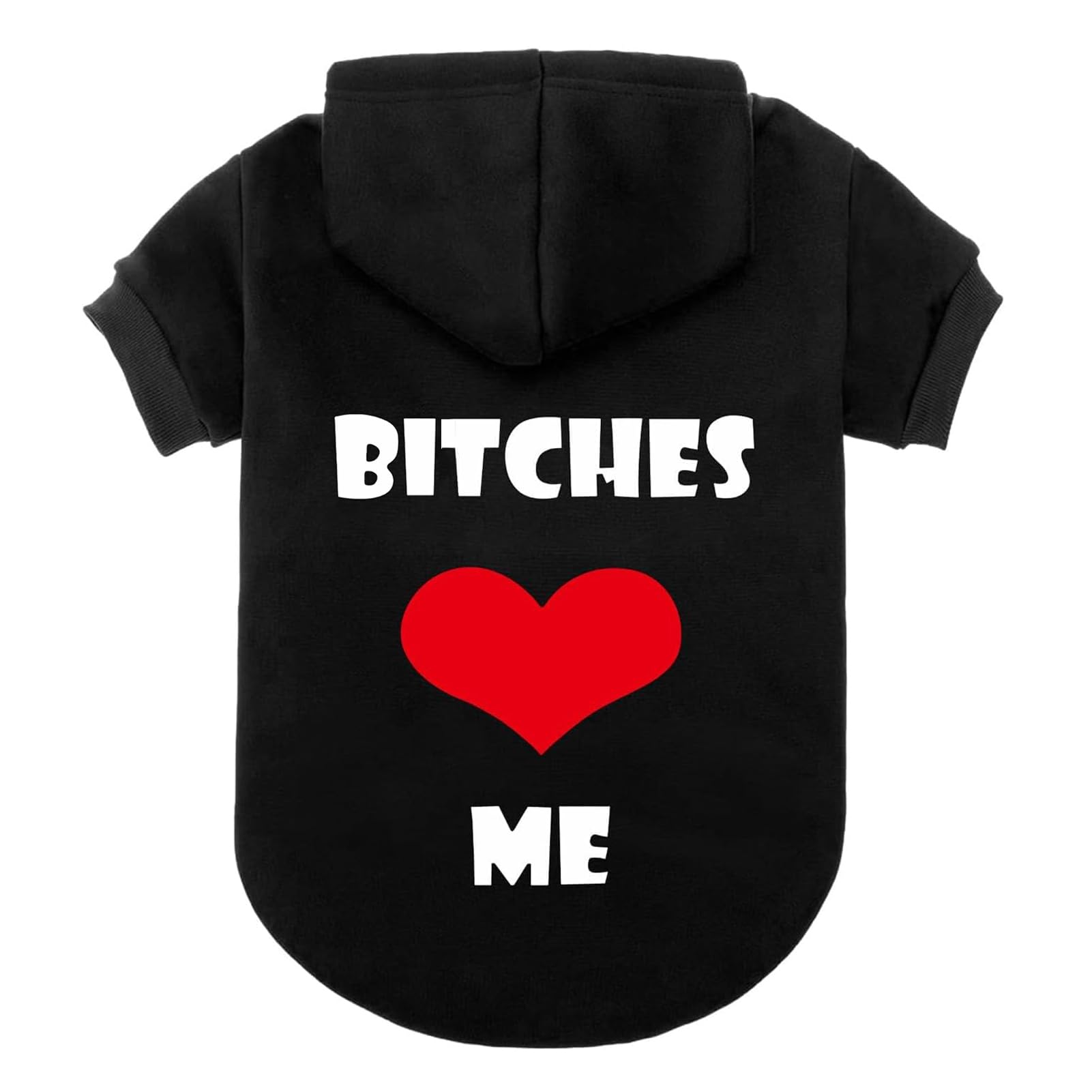 EXPAWLORER Dog Hoodies- Fall Soft and Warm Dog Sweatshirt with Leash Hole, Winter Autumn Fleece Pet Clothes with Love ME Print f