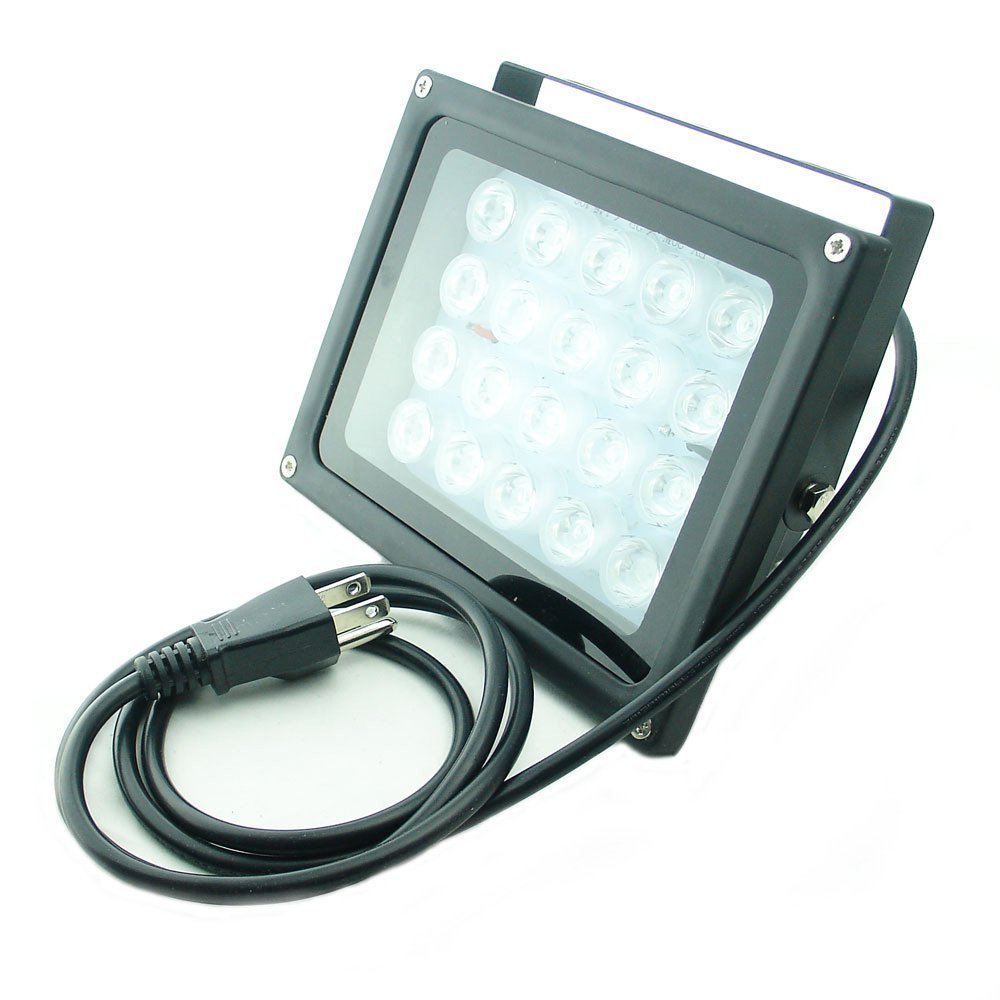 Quans 110V 20W Uv Ultra Violet High Power Led Light For Curing Glue Blacklight Fishing Aquarium With Us Plug