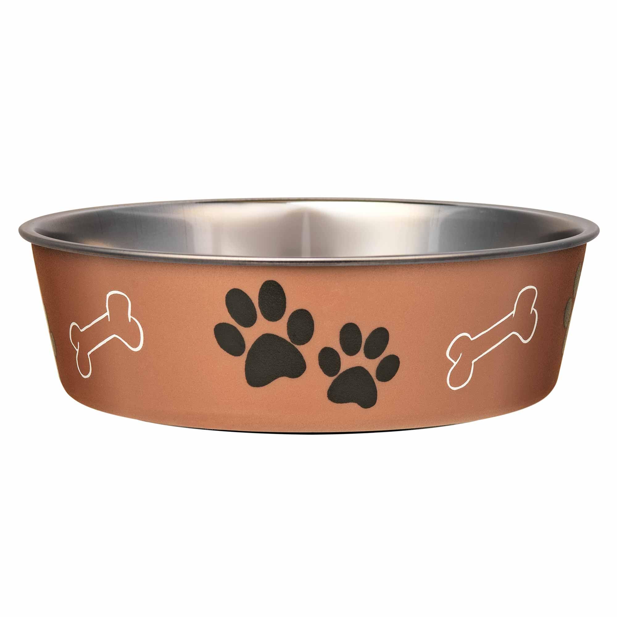 Loving Pets Bella Dog Bowls- Stainless Steel Dog & Cat Bowls - Spill Proof Dog Food Bowl, Cat Bowl, Puppy Essentials & Pet Suppl