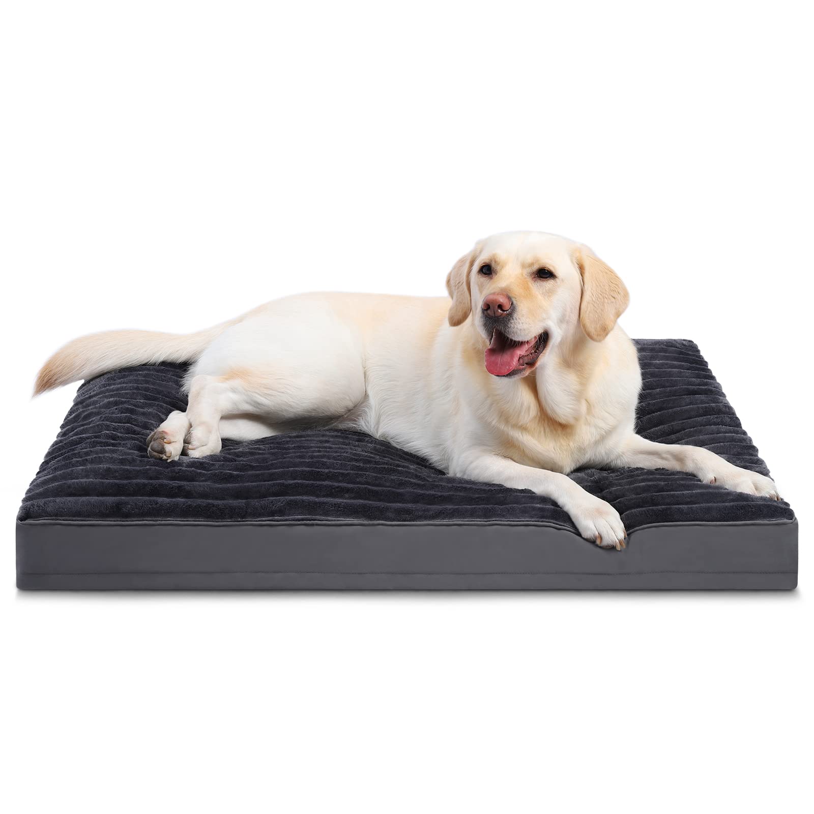 Vonabem Extra Large Dog Bed Washable With Removable Cover Waterproof, Dog Crate Bed For Xl Xlarge Dogs, Fluffy Flannel Pet Beds