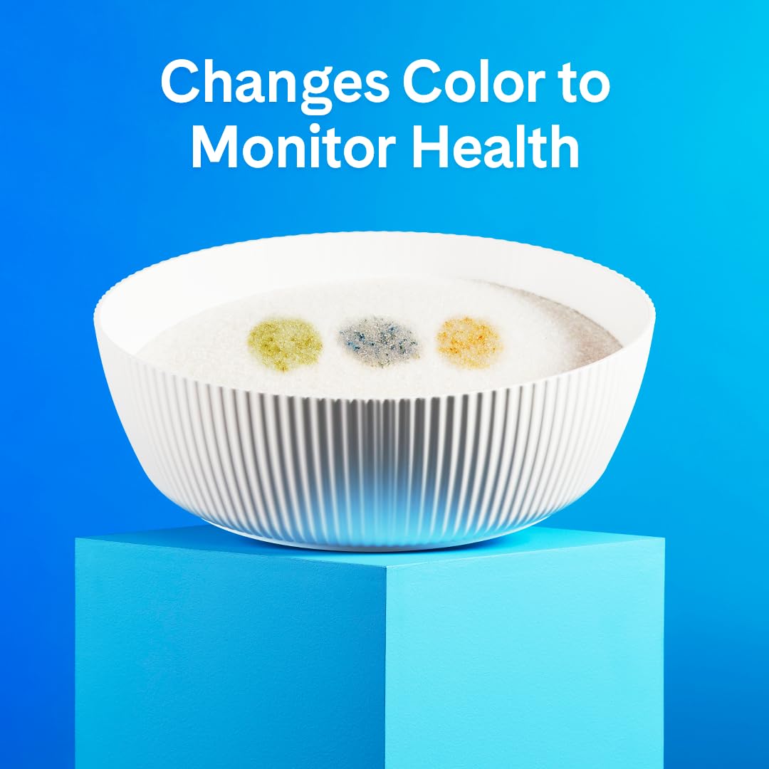 Prettylitter Health Monitoring Cat Litter, Original Unscented Non-Clumping Crystal Litter, 6 Lbs (Pack Of 1)