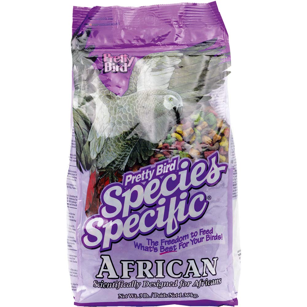 Pretty Bird International Bpb73313 Species Specific African Bird Food With Extra Calcium, 3-Pound