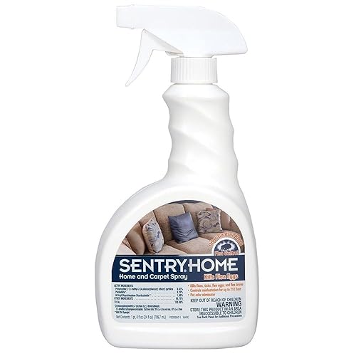 SentryHome Flea & Tick Spray for Home & Carpet, 24 oz - Effective Pest Control Solution