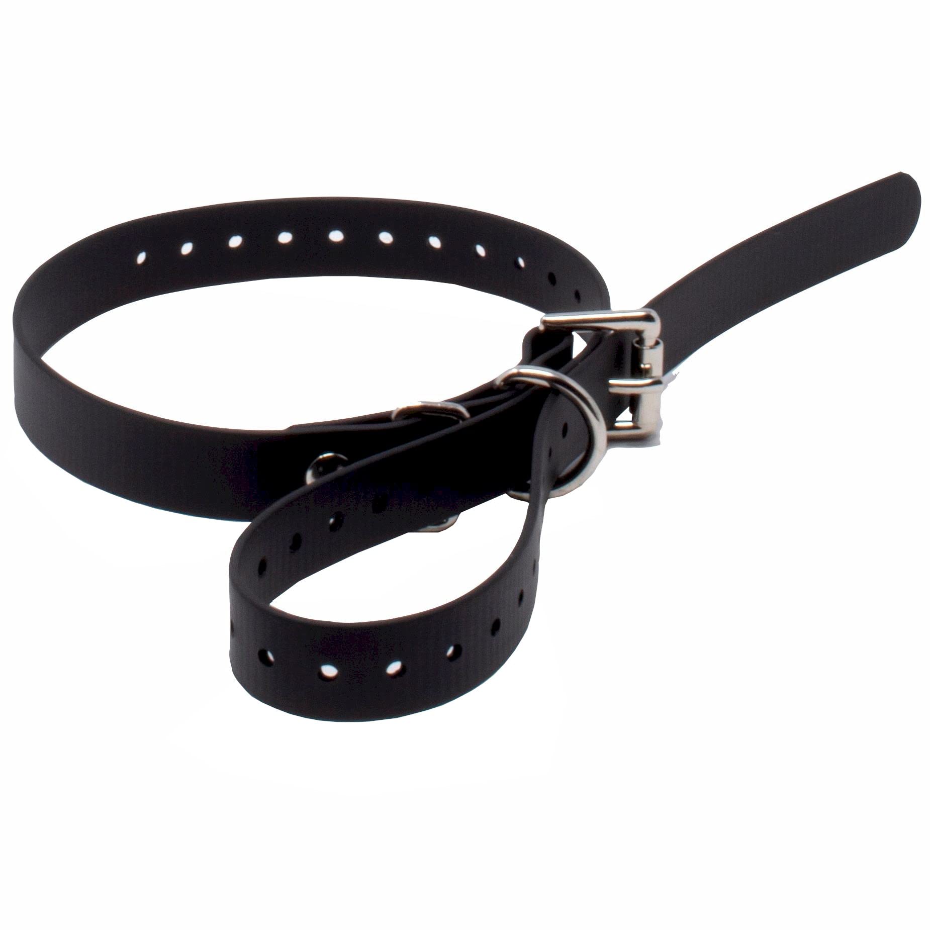 Educator Biothane Dog Collar, Waterproof, Odorproof, Metal Buckle And D Ring, Adjustable For Custom Fit, Cool And Comfortable, For Small, Medium, Or Large Dogs, 3/4-Inch, Black