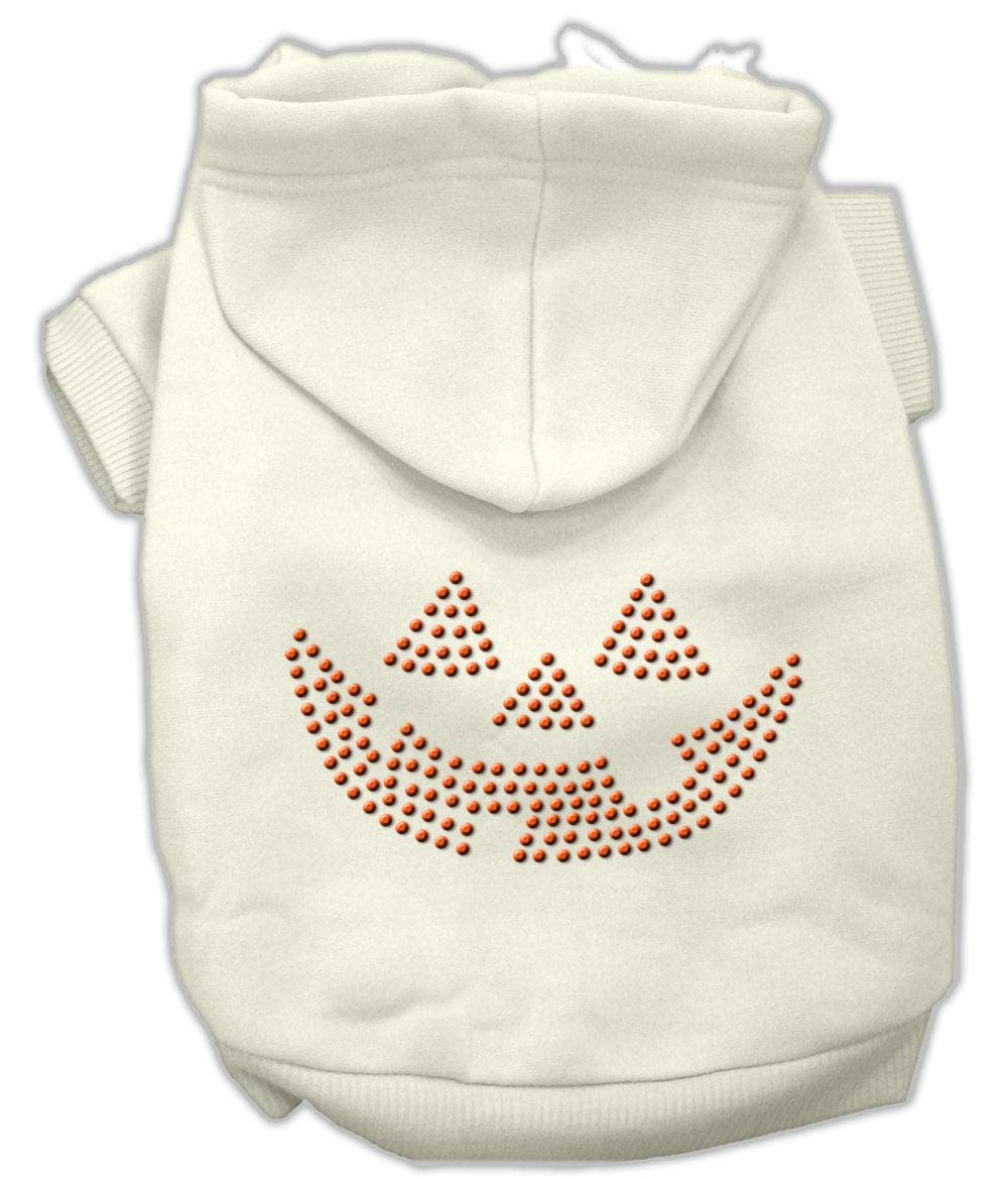 Mirage Pet Products 10-Inch Jack O' Lantern Rhinestone Hoodies, Small, Baby Blue