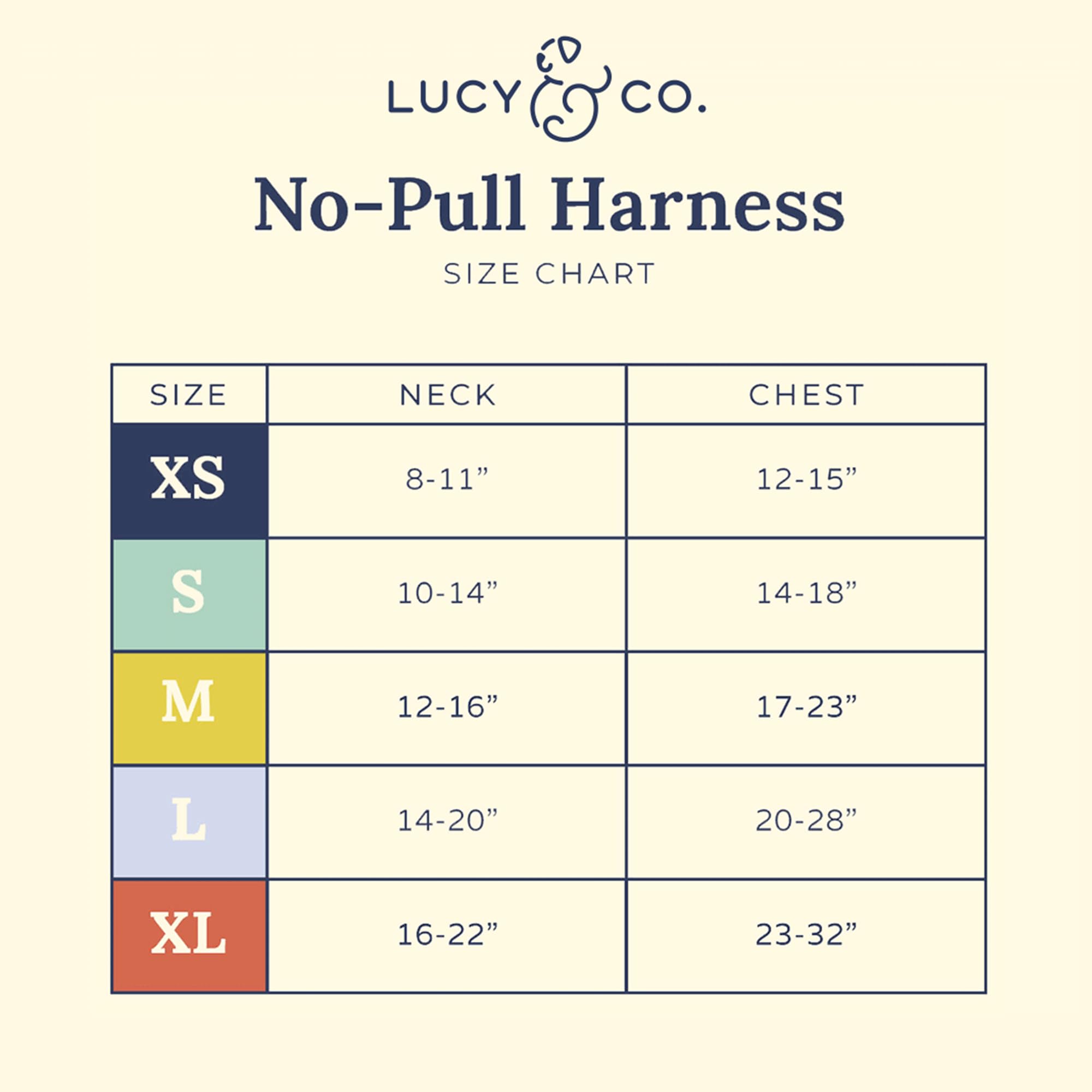 Lucy & Co. The Simply Splendid No-Pull Dog Harness - Size Medium - Vest to Stop Pulling & Walk Easy - Comfortable Leash Training
