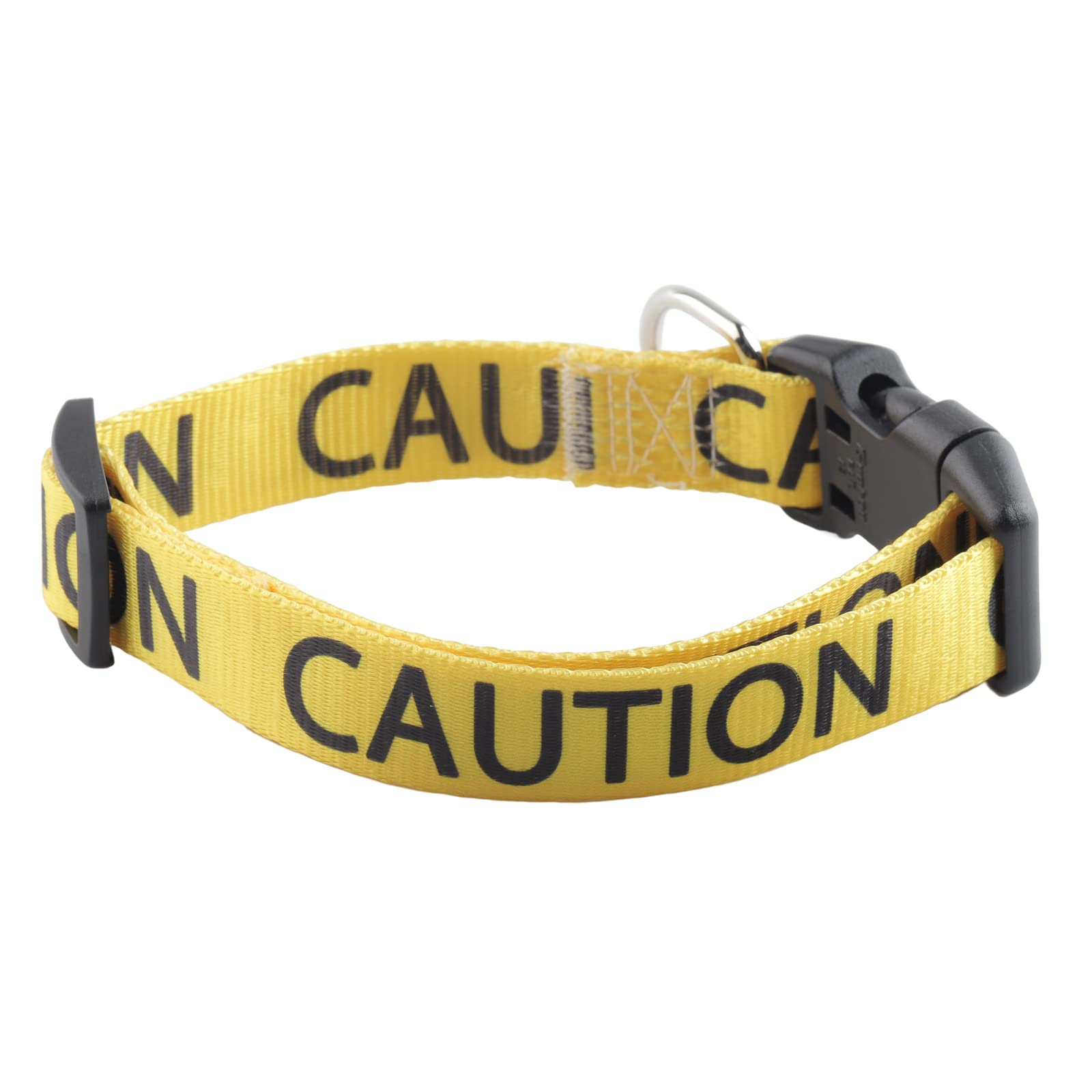 Cenwa Do Not Pet/Caution Dog Collar Stay Away Dog Collar Do Not Touch Dog Collar (Yellow Caution)