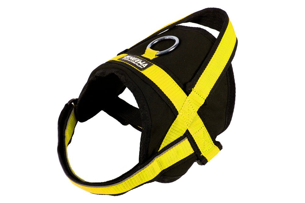 Neewa Utility Service Dog Harness (Small, Yellow):Padded Vest For Walking - Back Handle With Clip For Leash - Suggested With Our