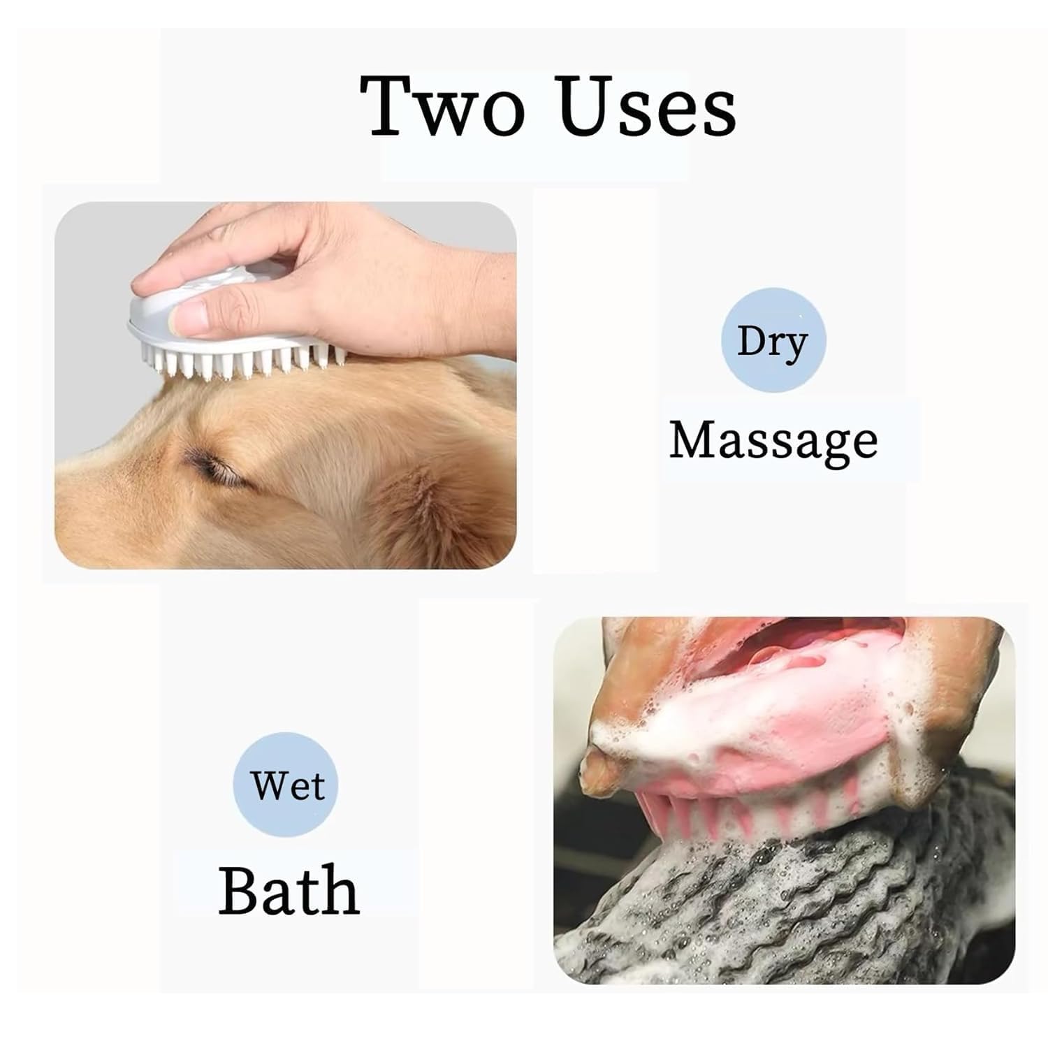 MAEELOU Small Dog Brush - Puppy Hair Brush- Grooming Tool for Teddy, Yorkies, Maltese, Shih Tzu, Chihuahua (Orange)