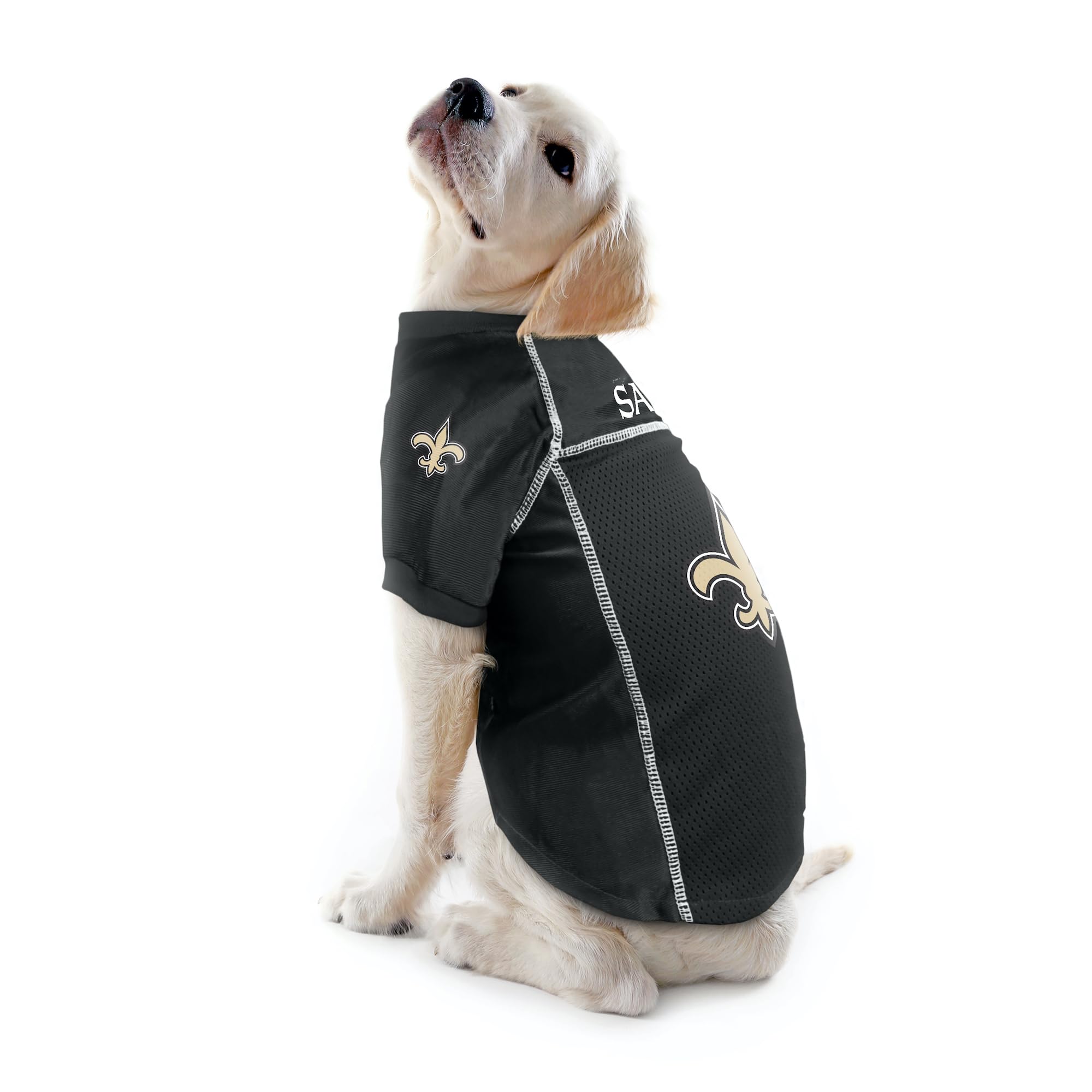 Littlearth Unisex-Adult Nfl New Orleans Saints Basic Pet Jersey, Team Color, X-Small