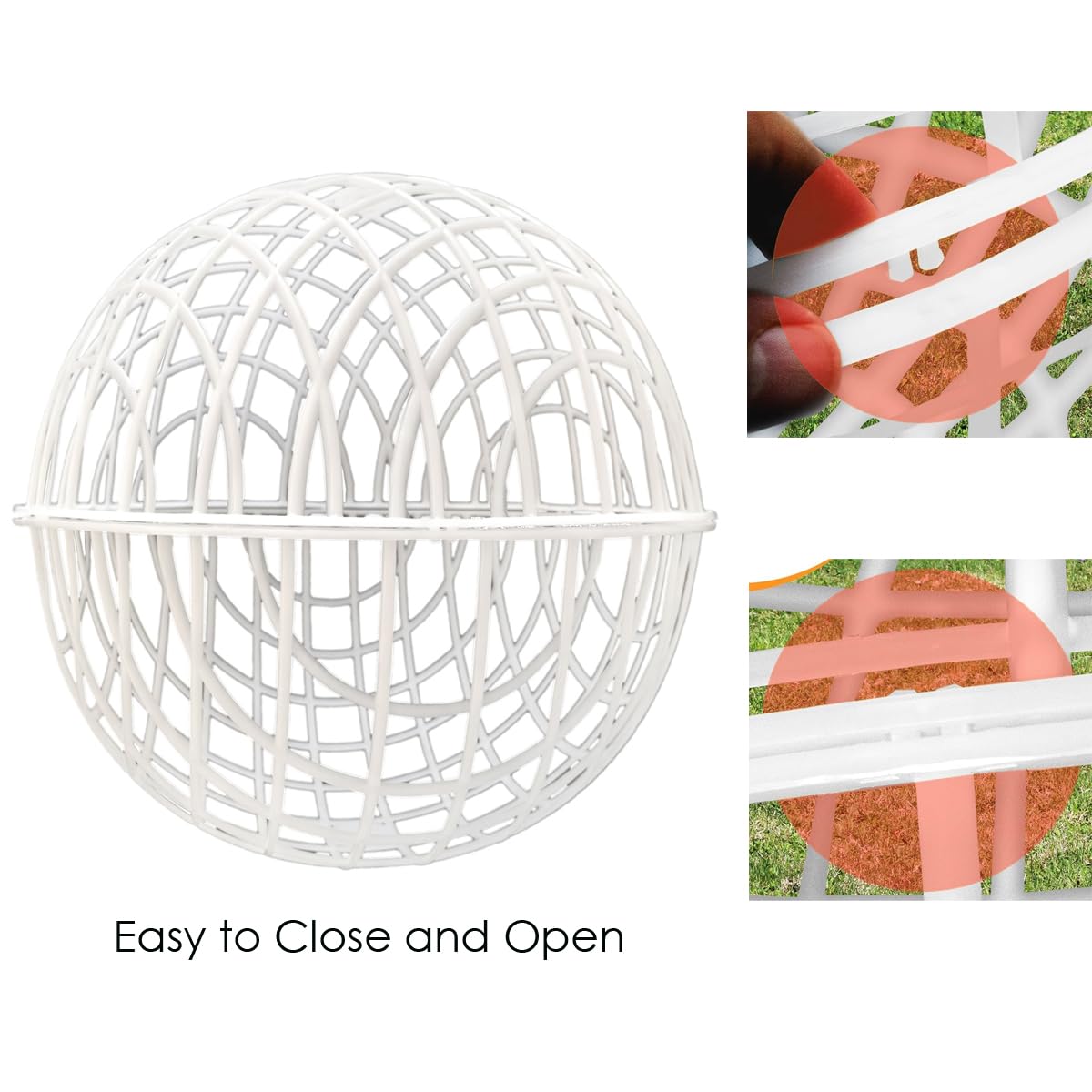CalorMixs 15.7 Ball-Shaped Movable Chicken Coop,Pigeon Rabbit Duck Safe Walking Net,Preventing Trampled by Horse,Predation by Ea